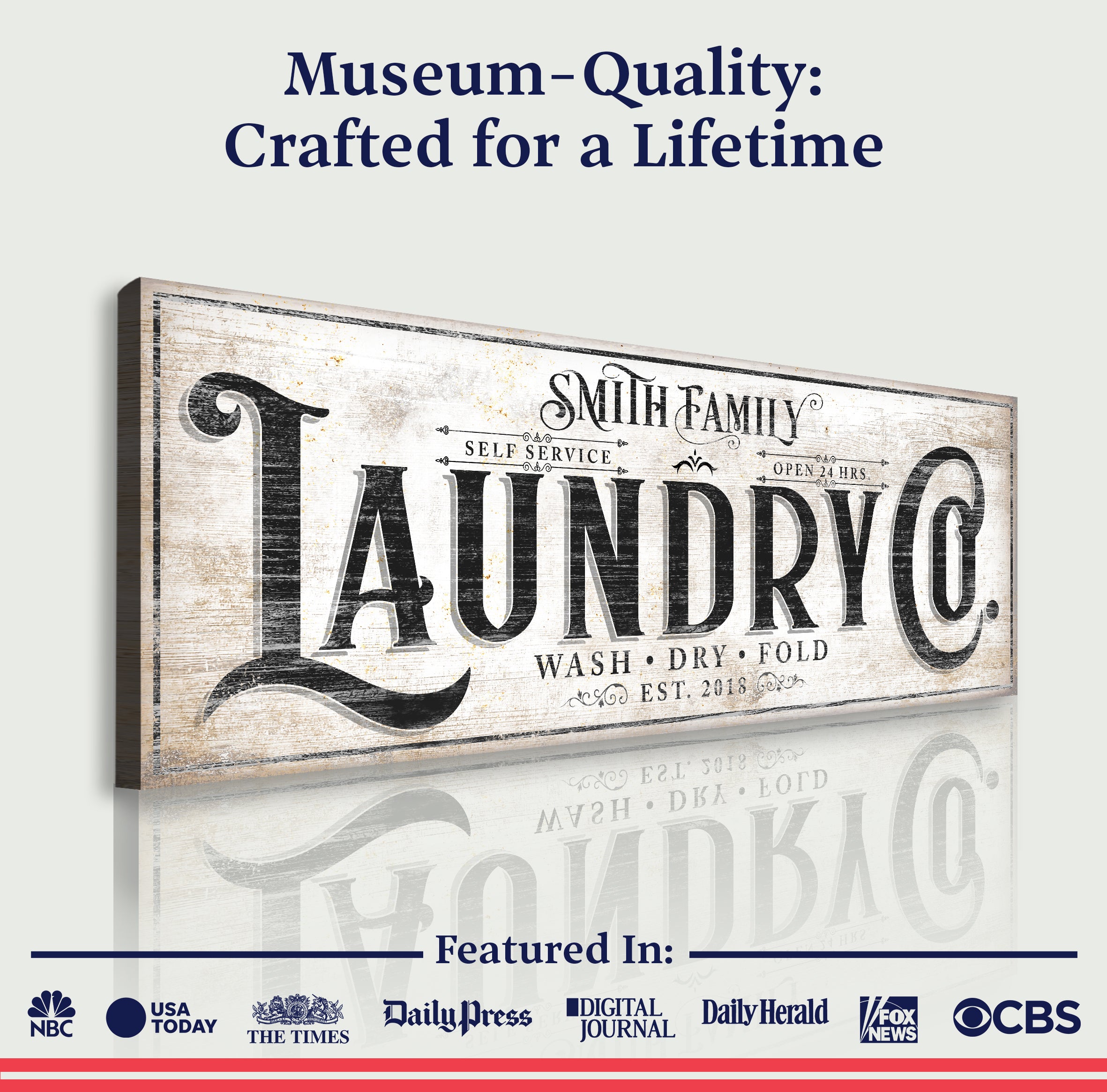 Family Laundry Co Sign on sale at MyriadMart