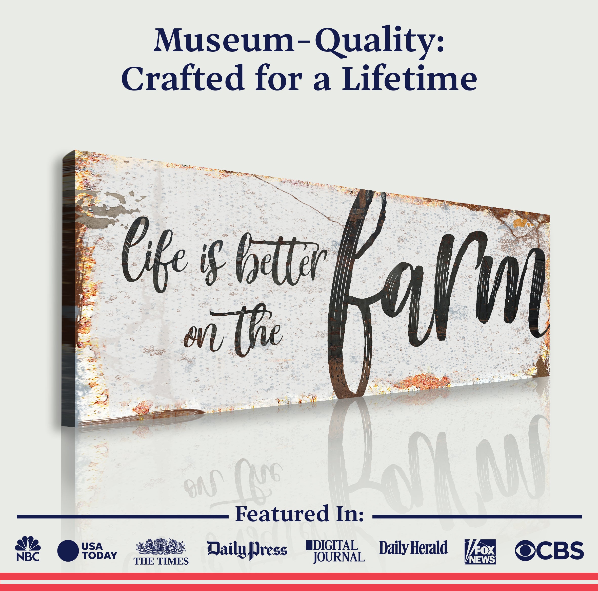 Life Is Better On The Farm Sign IX on sale at MyriadMart