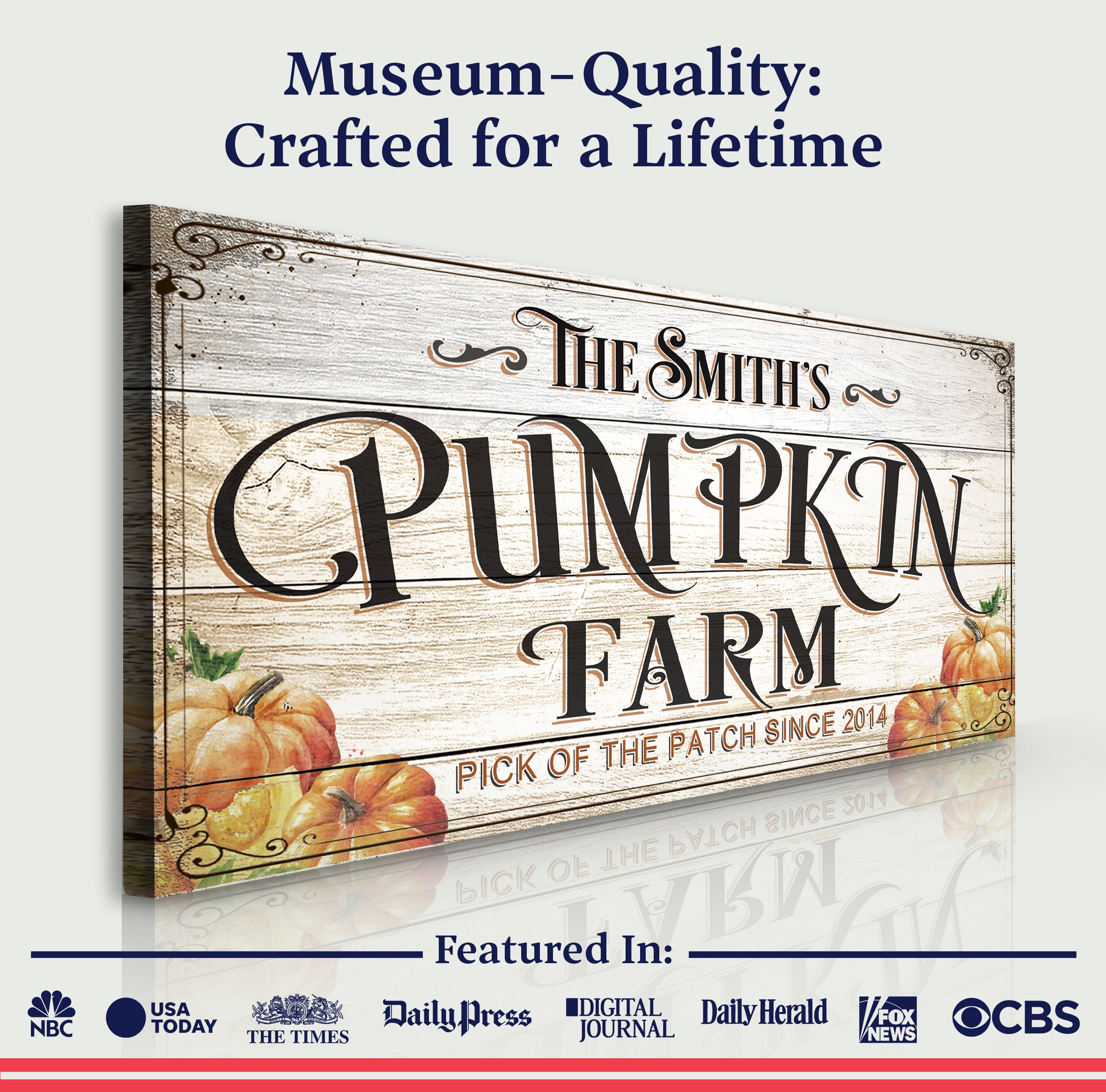 Pick Of The Patch Pumpkin Farm Sign on sale at MyriadMart