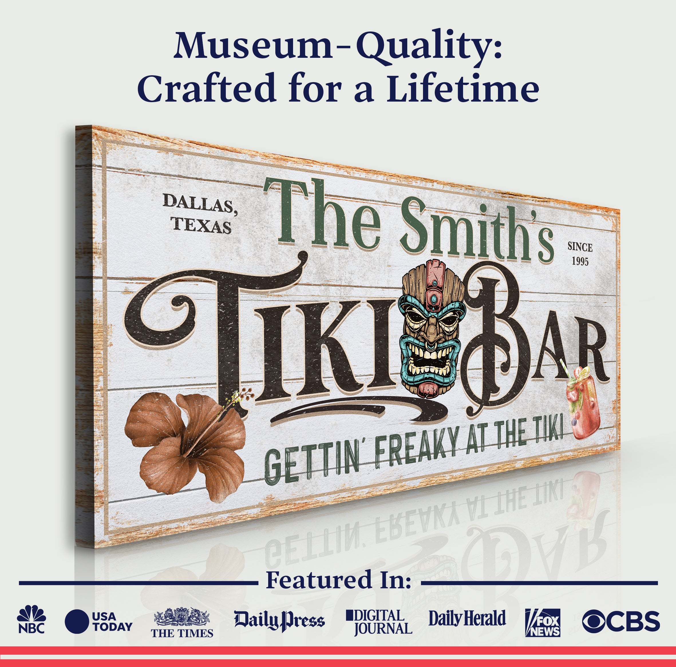 Personalized Tiki Bar Sign on sale at MyriadMart