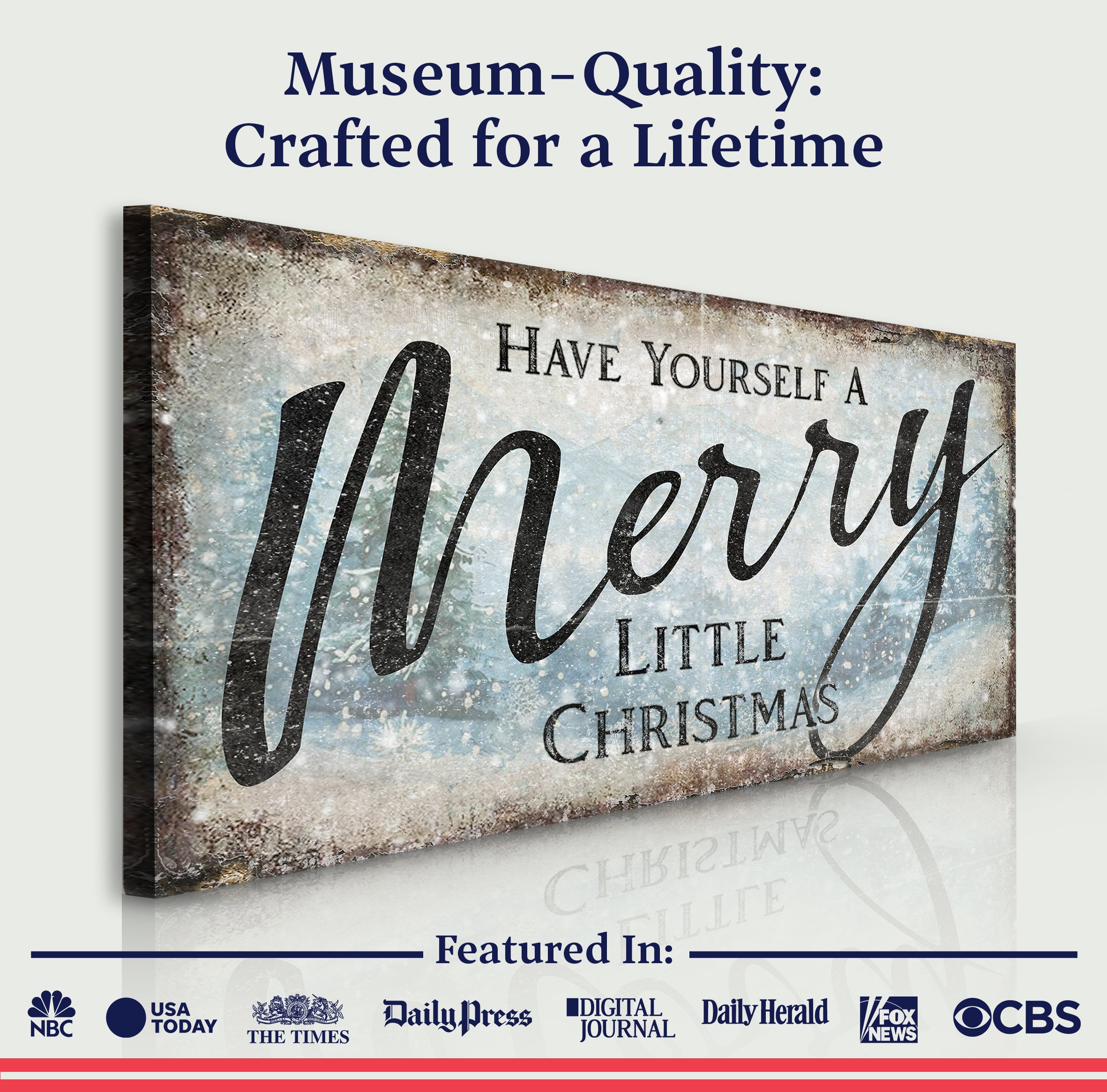 Have Yourself A Merry Little Christmas Sign XI on sale at MyriadMart