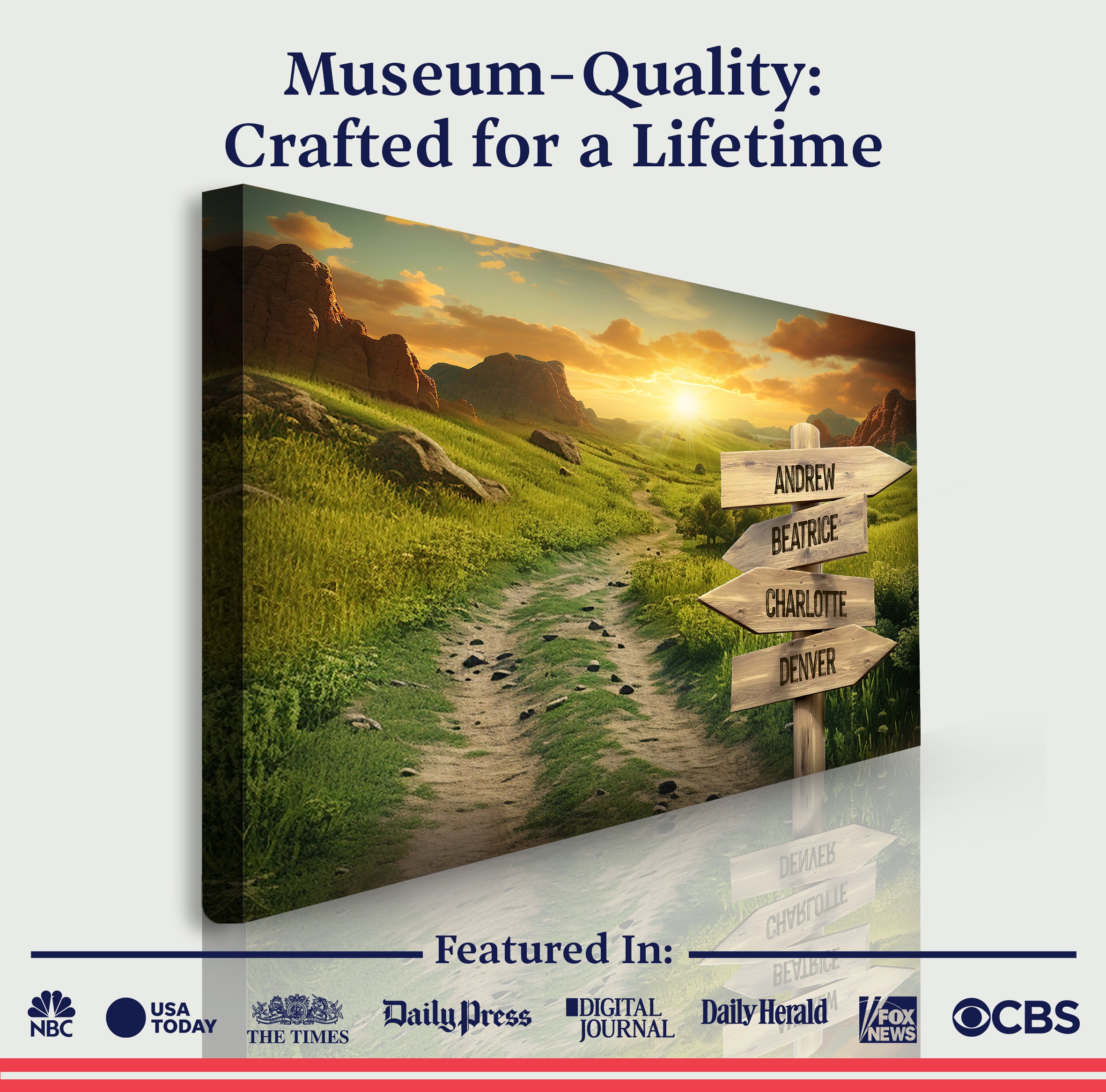 Winding Road Family Names Sign on sale at MyriadMart