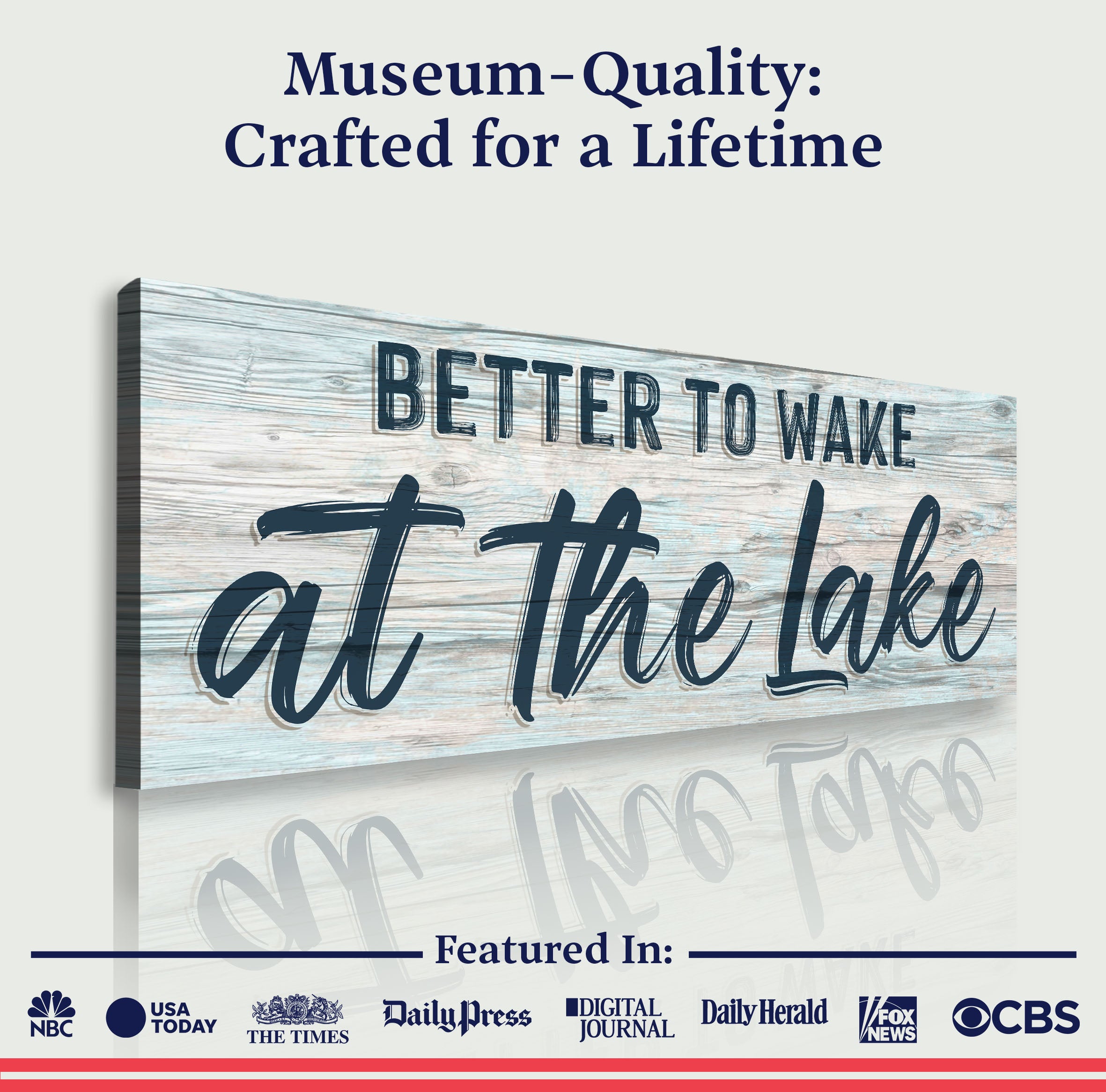 Better To Wake At The Lake Sign III on sale at MyriadMart