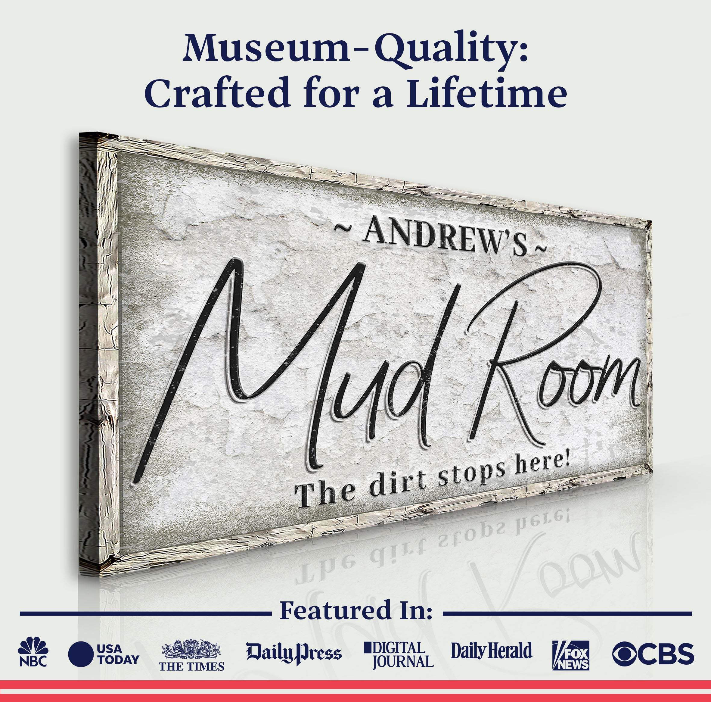 Personalized Mud Room Sign II on sale at MyriadMart