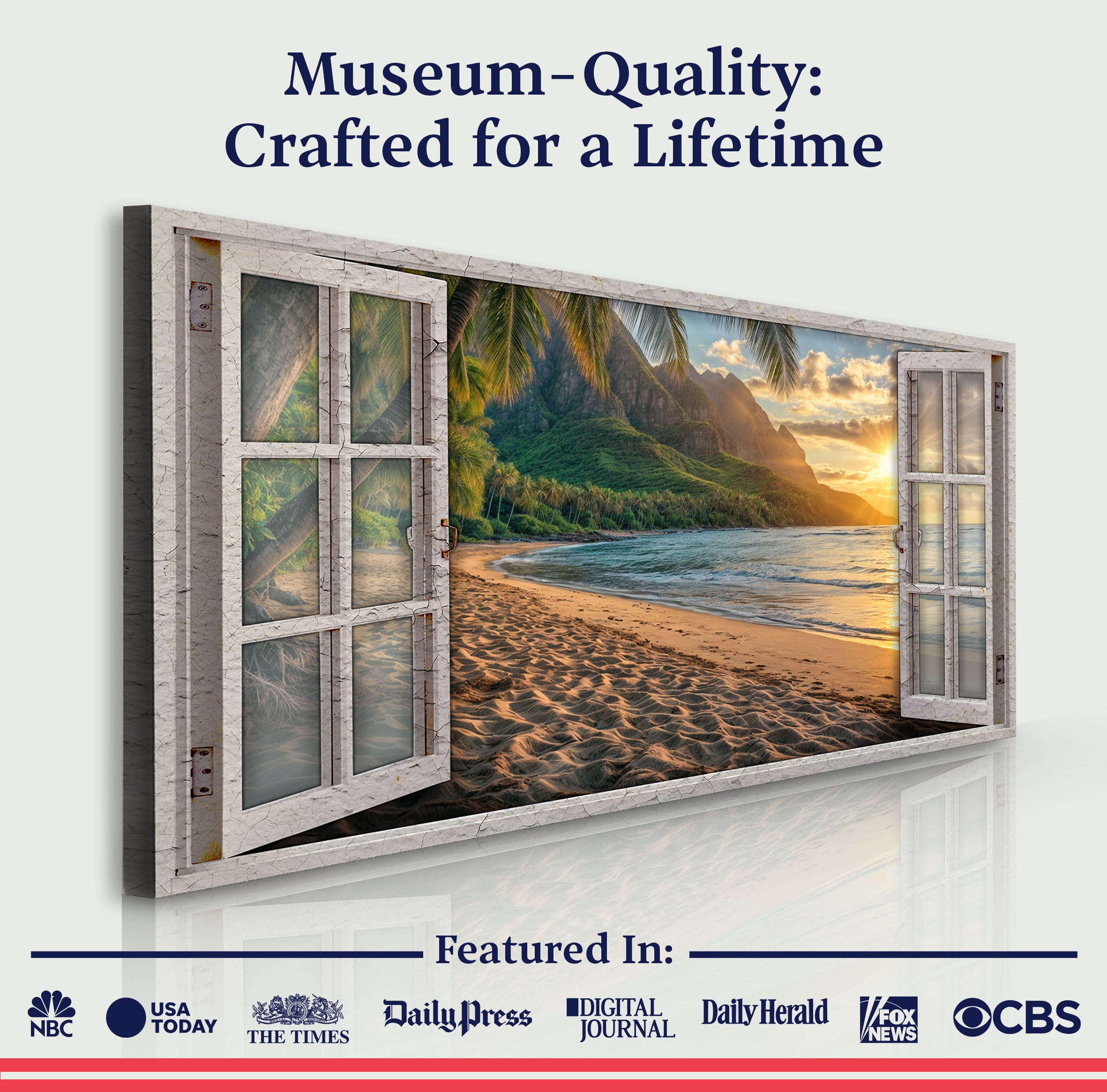 Beachfront Dreams Window Scenery Wall Art on sale at MyriadMart