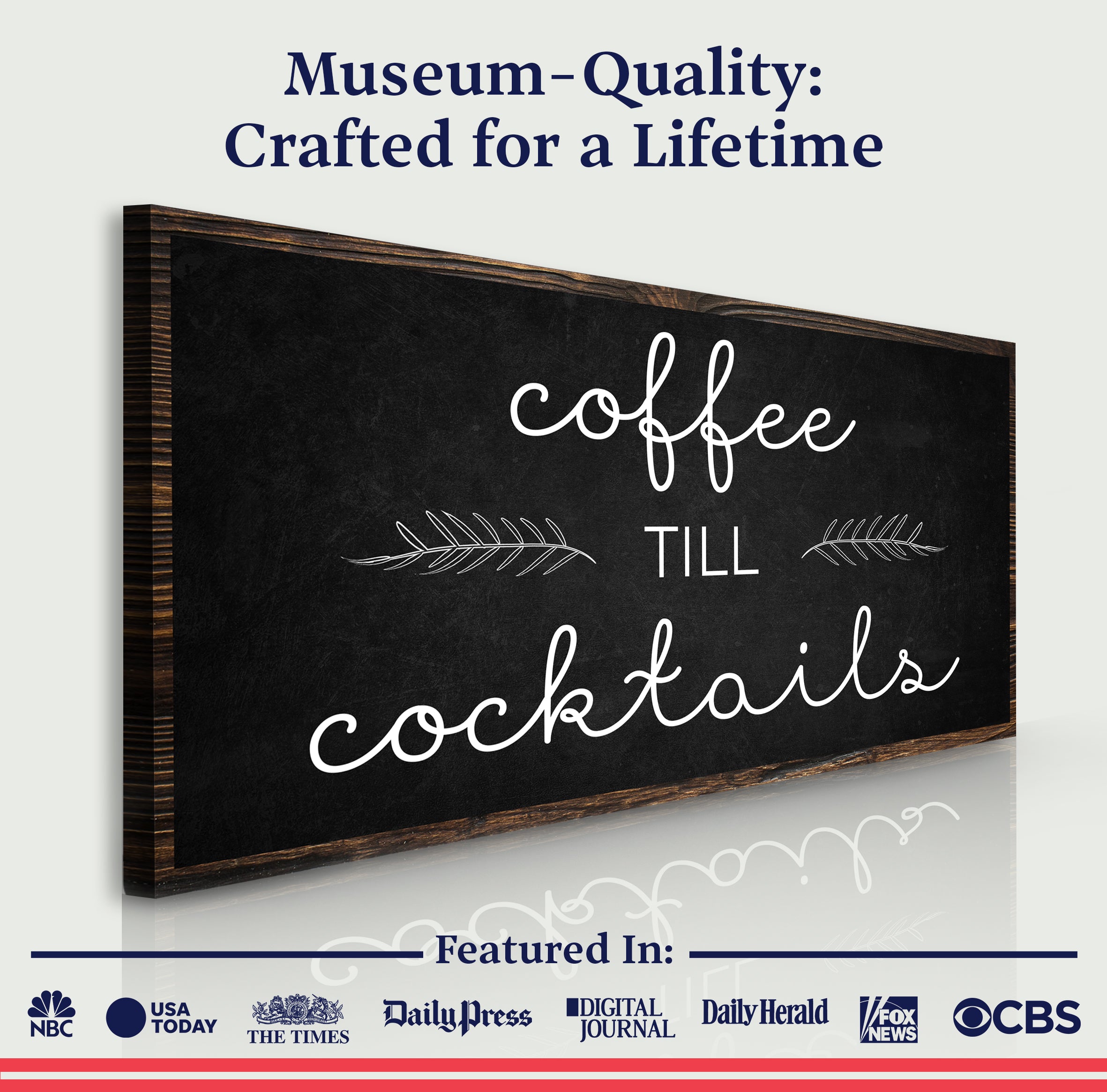 Coffee Till Cocktails Sign on sale at MyriadMart