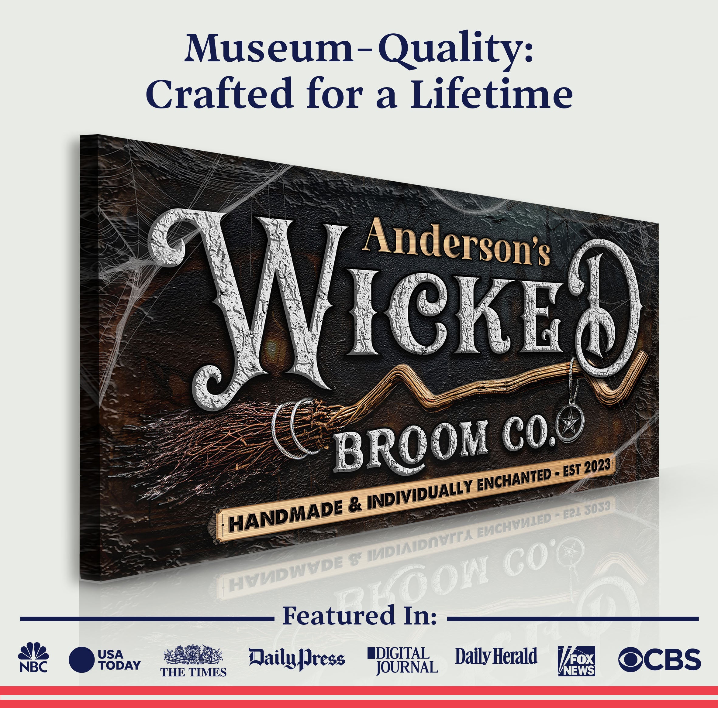 Personalized Wicked Halloween Sign II on sale at MyriadMart