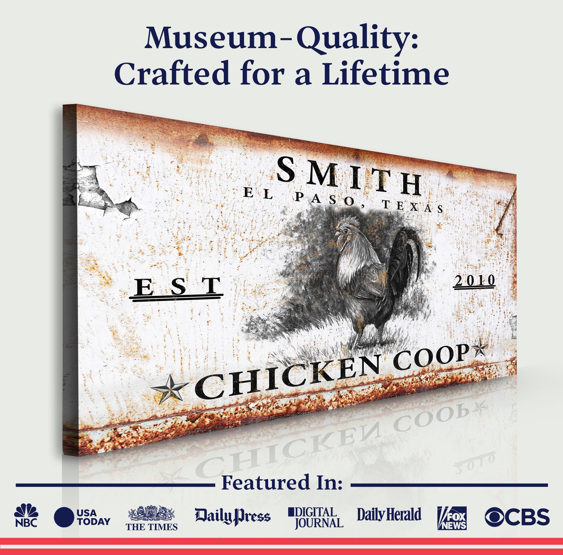Chicken Coop Sign VI on sale at MyriadMart