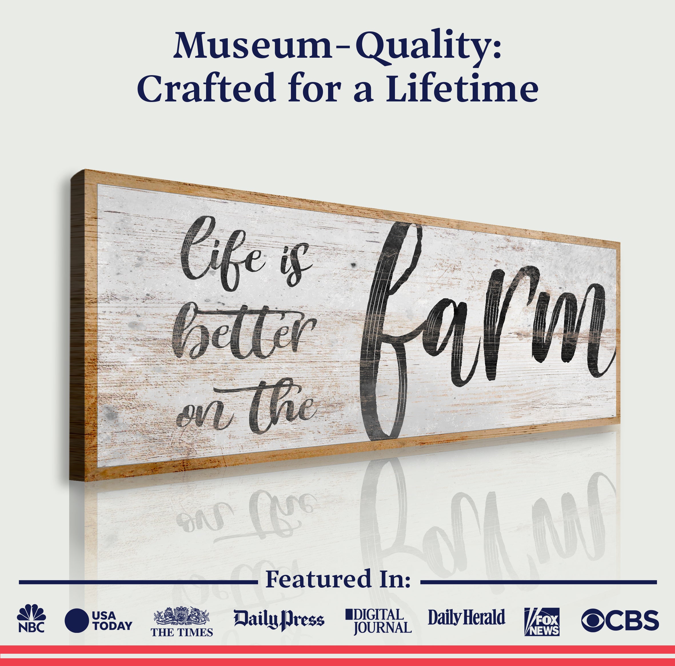 Life Is Better On The Farm Sign VII on sale at MyriadMart