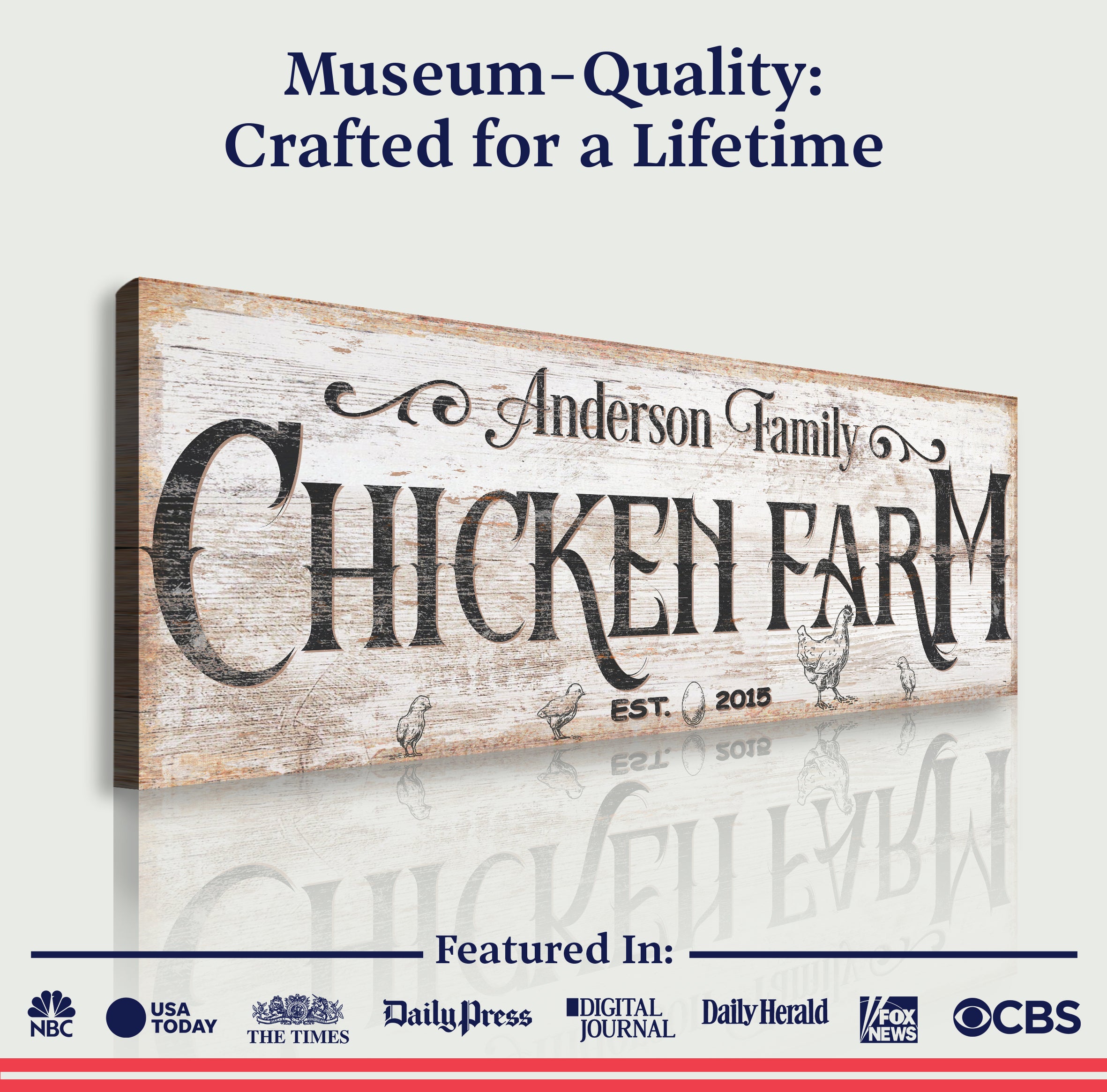 Chicken Farm Farmhouse Sign III on sale at MyriadMart