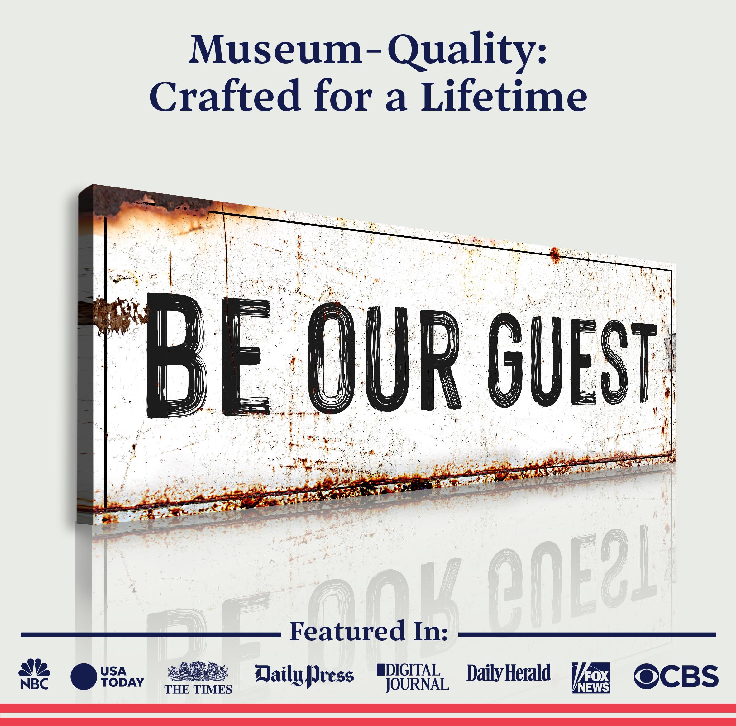 Be Our Guest Sign V on sale at MyriadMart