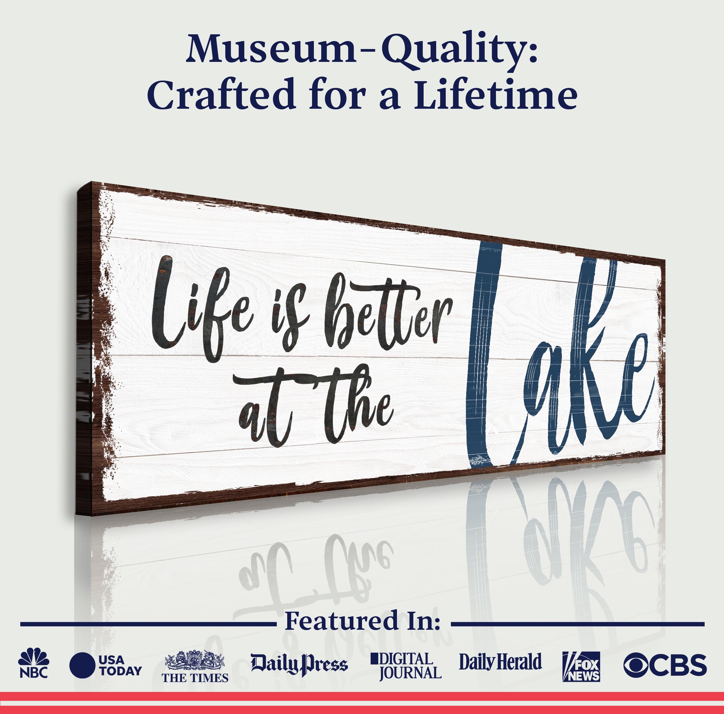 Life Is Better At The Lake Sign II on sale at MyriadMart