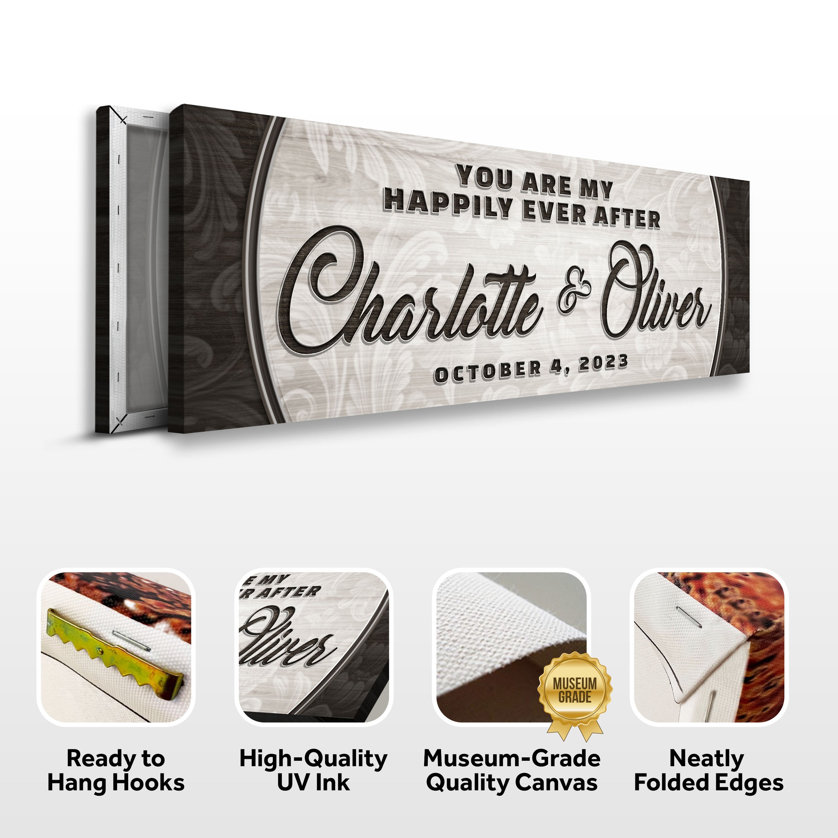 Personalized Happily Ever After Couple Sign III on sale at MyriadMart