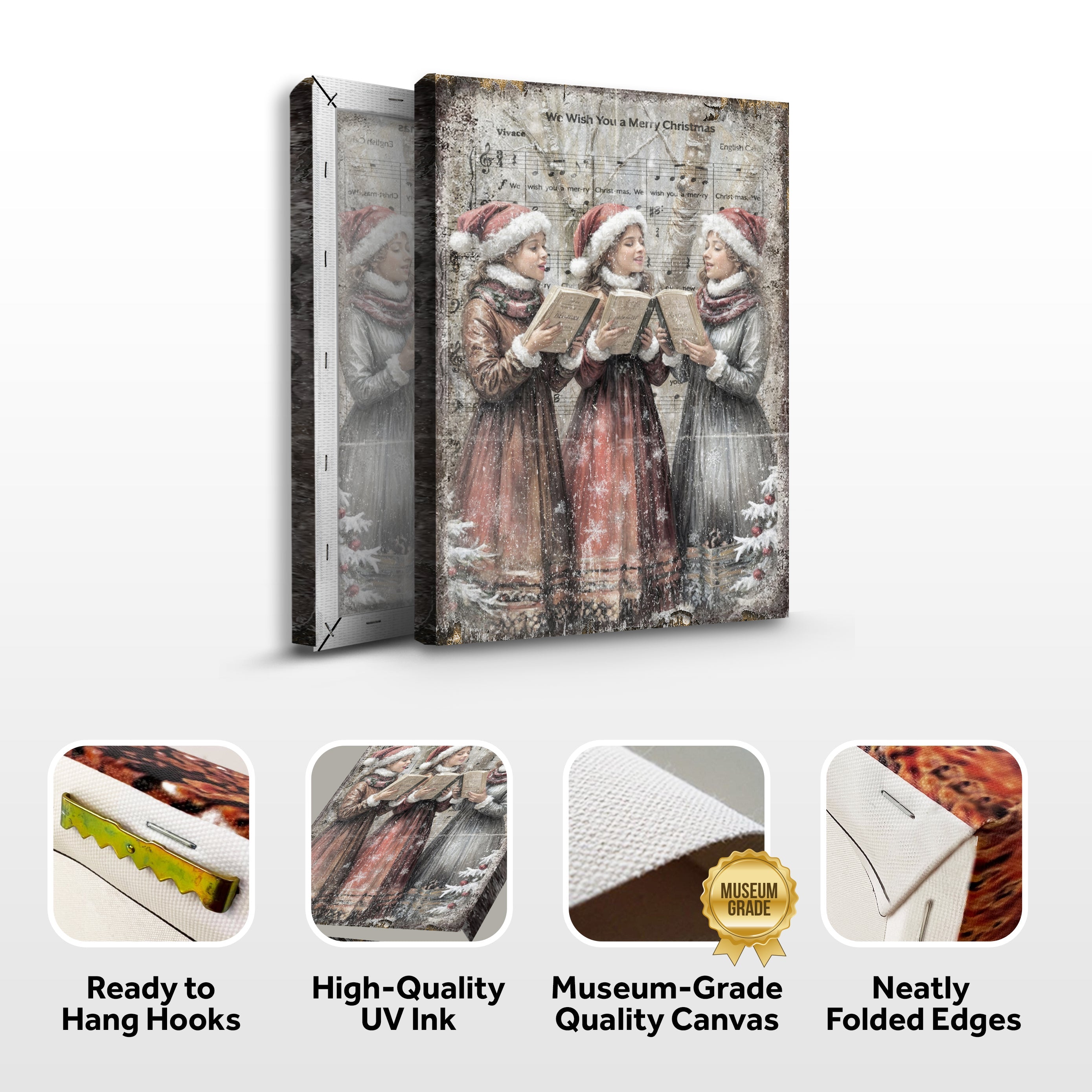 Vintage Christmas Carolers Wall Art on sale at MyriadMart