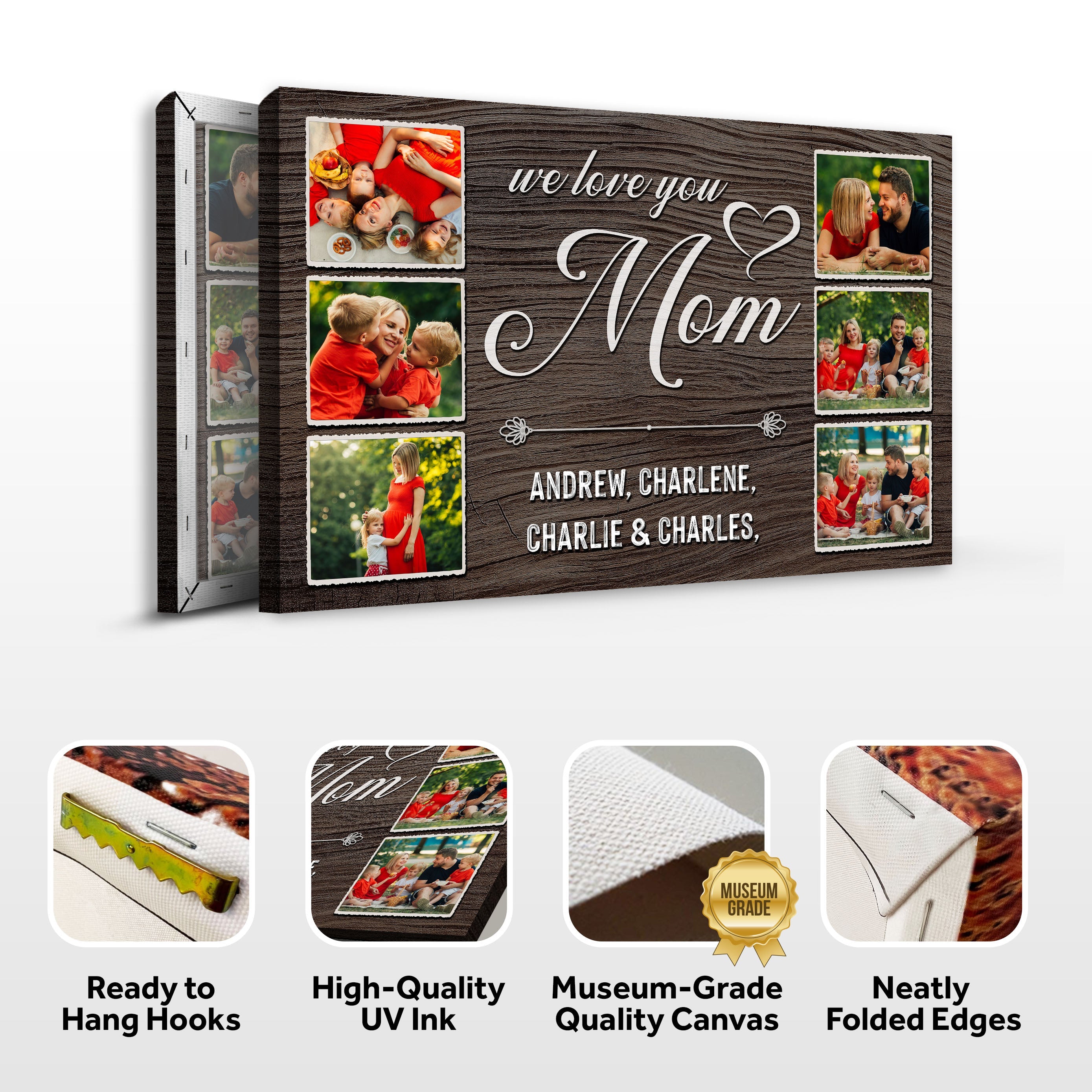 Mother's Day Sign We Love You Mom on sale at MyriadMart