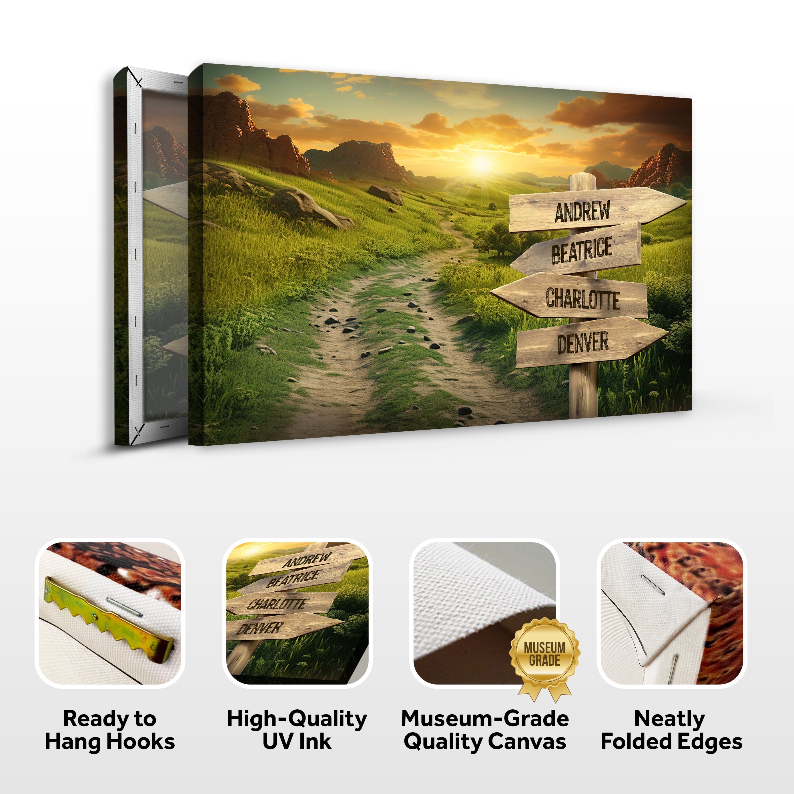 Winding Road Family Names Sign on sale at MyriadMart