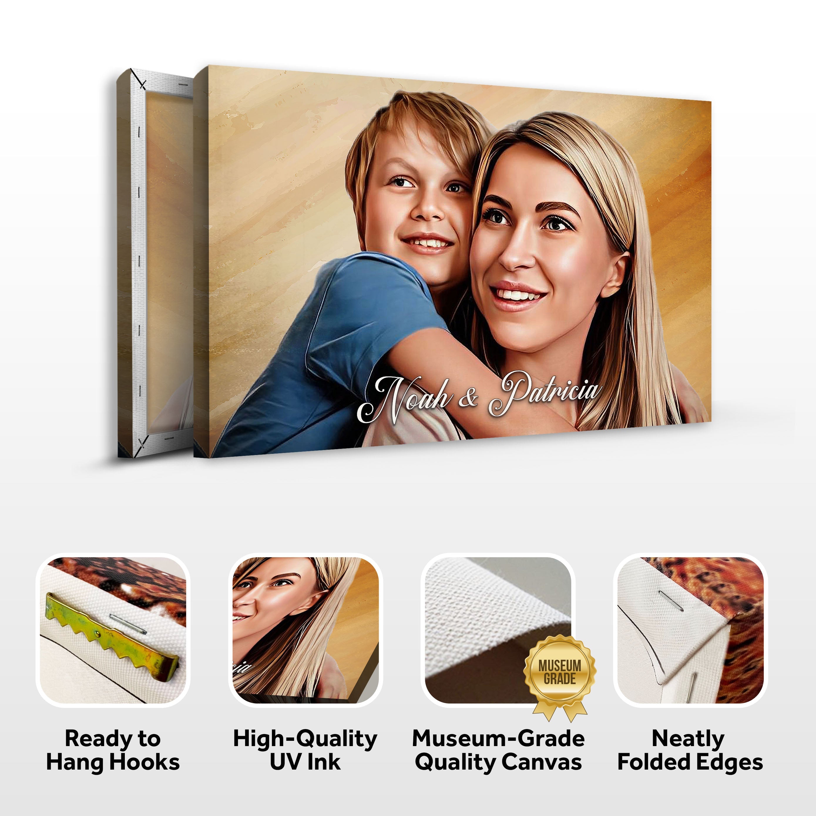 Mother's Day Cartoon Portrait Sign on sale at MyriadMart