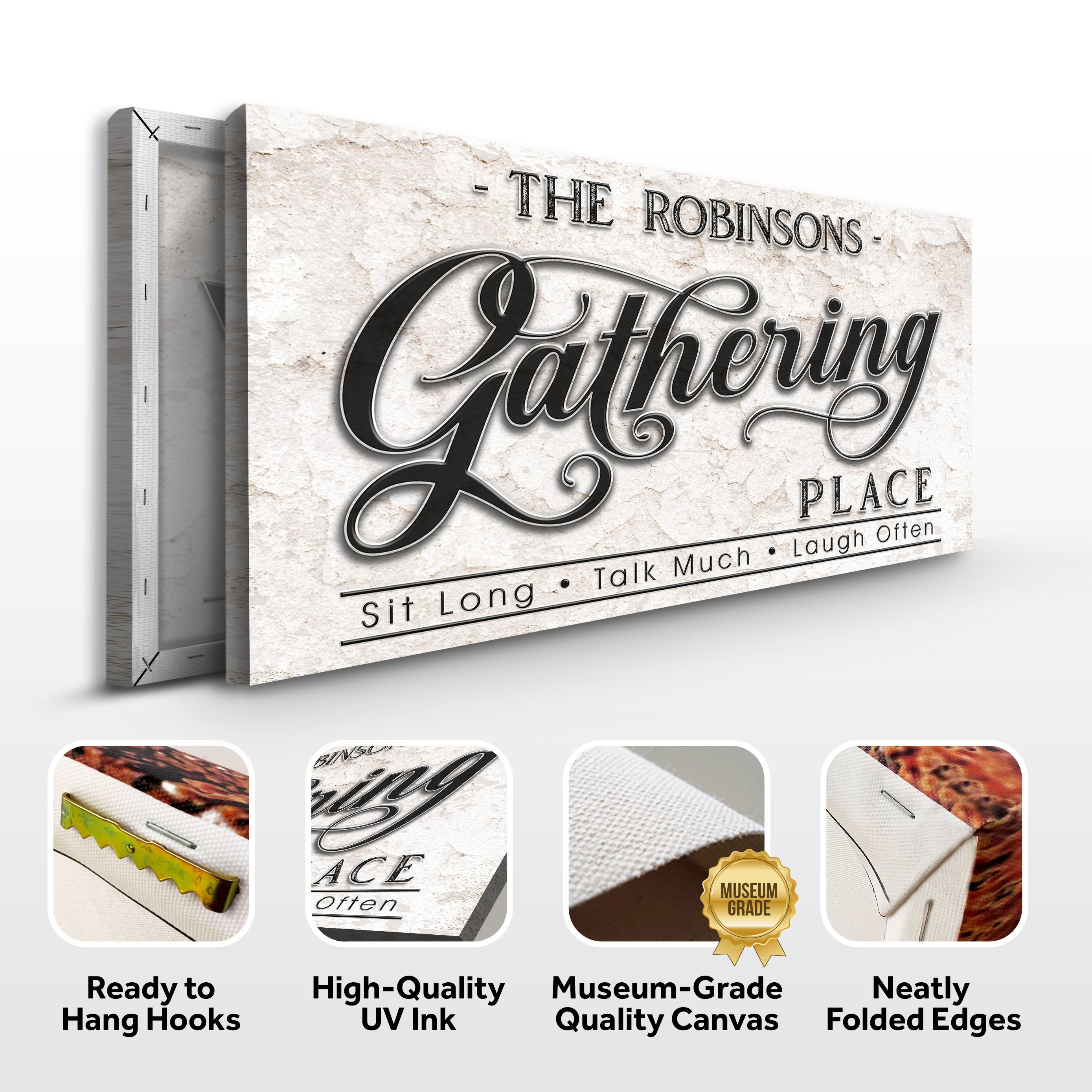 The Gathering Place Personalized Sign on sale at MyriadMart