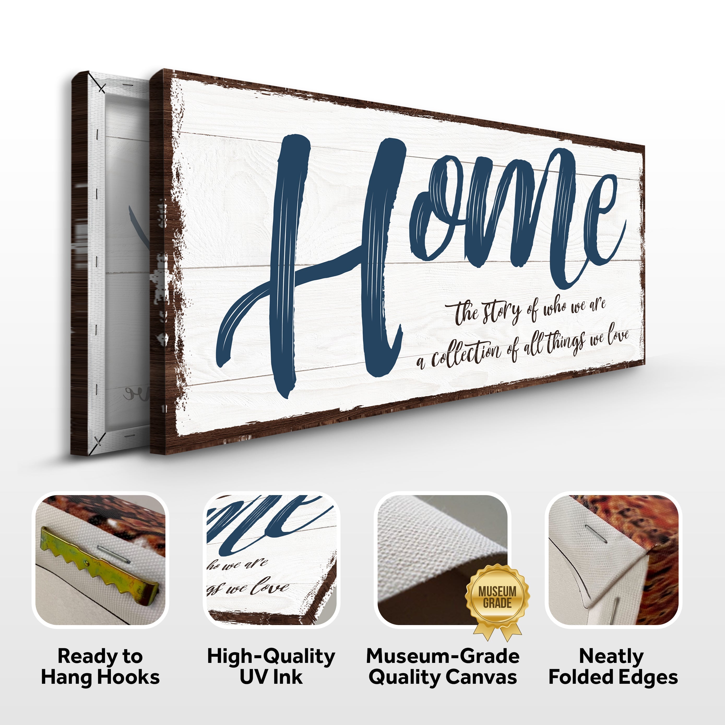 Home The Story of Who We Are Family Sign II on sale at MyriadMart