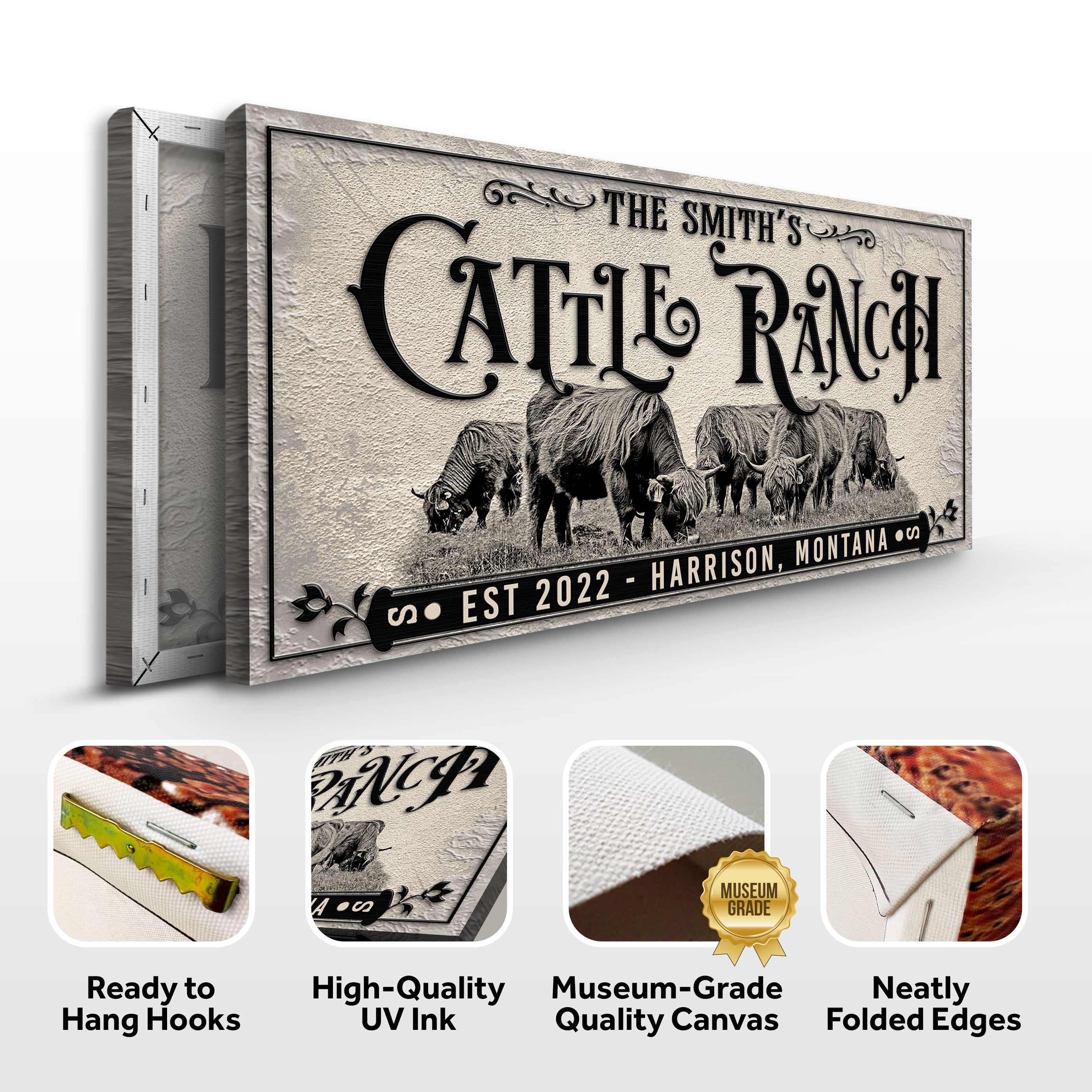 Branded Cattle Ranch Sign II on sale at MyriadMart
