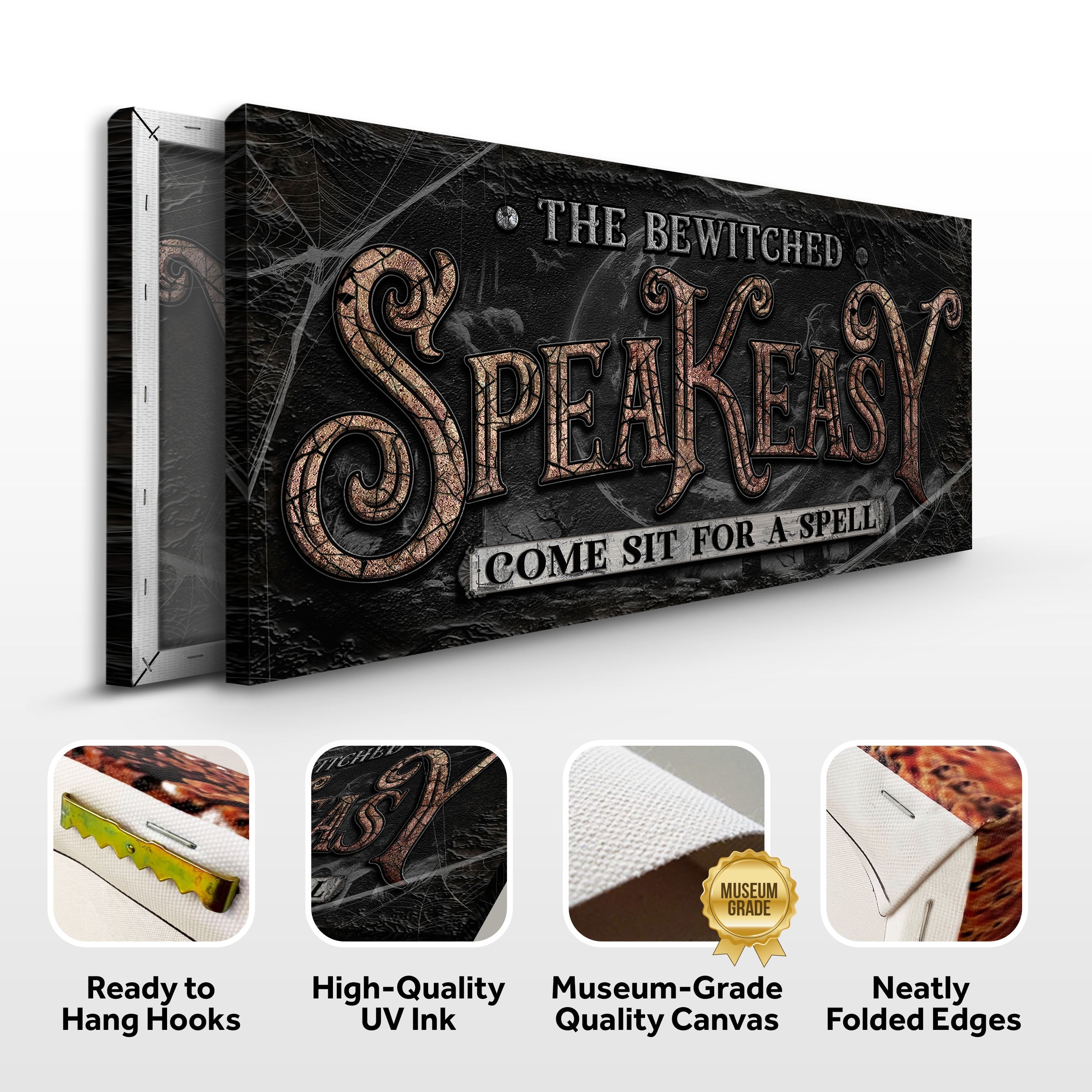 The Bewitched Speakeasy Bar Halloween Sign II on sale at MyriadMart