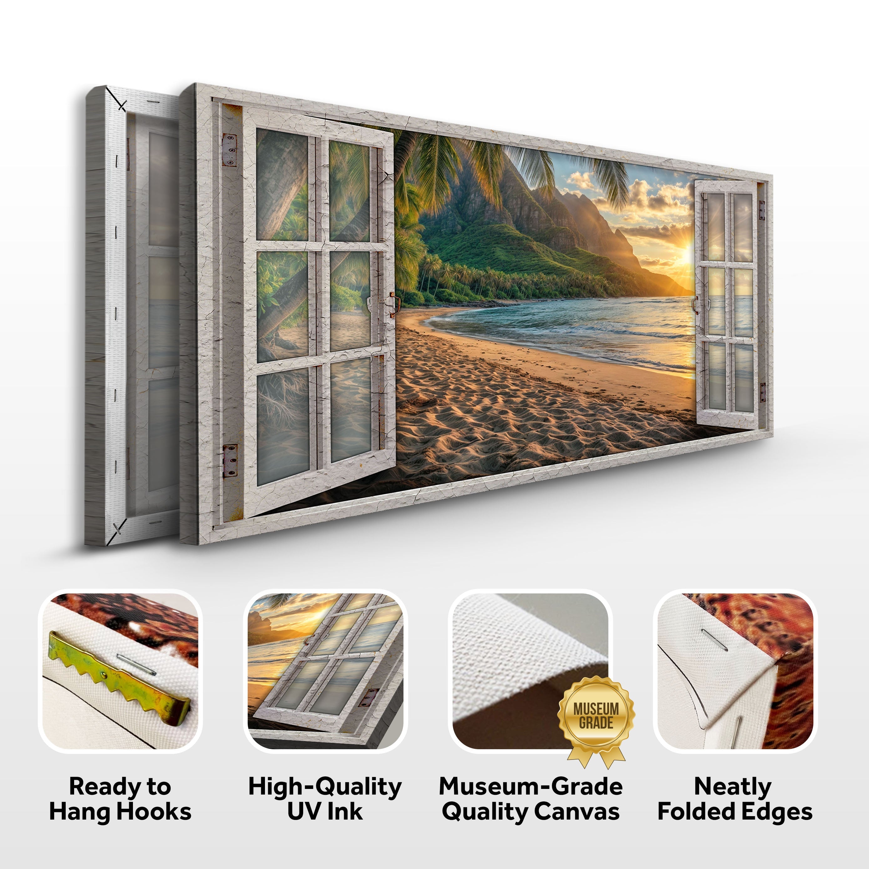 Beachfront Dreams Window Scenery Wall Art on sale at MyriadMart
