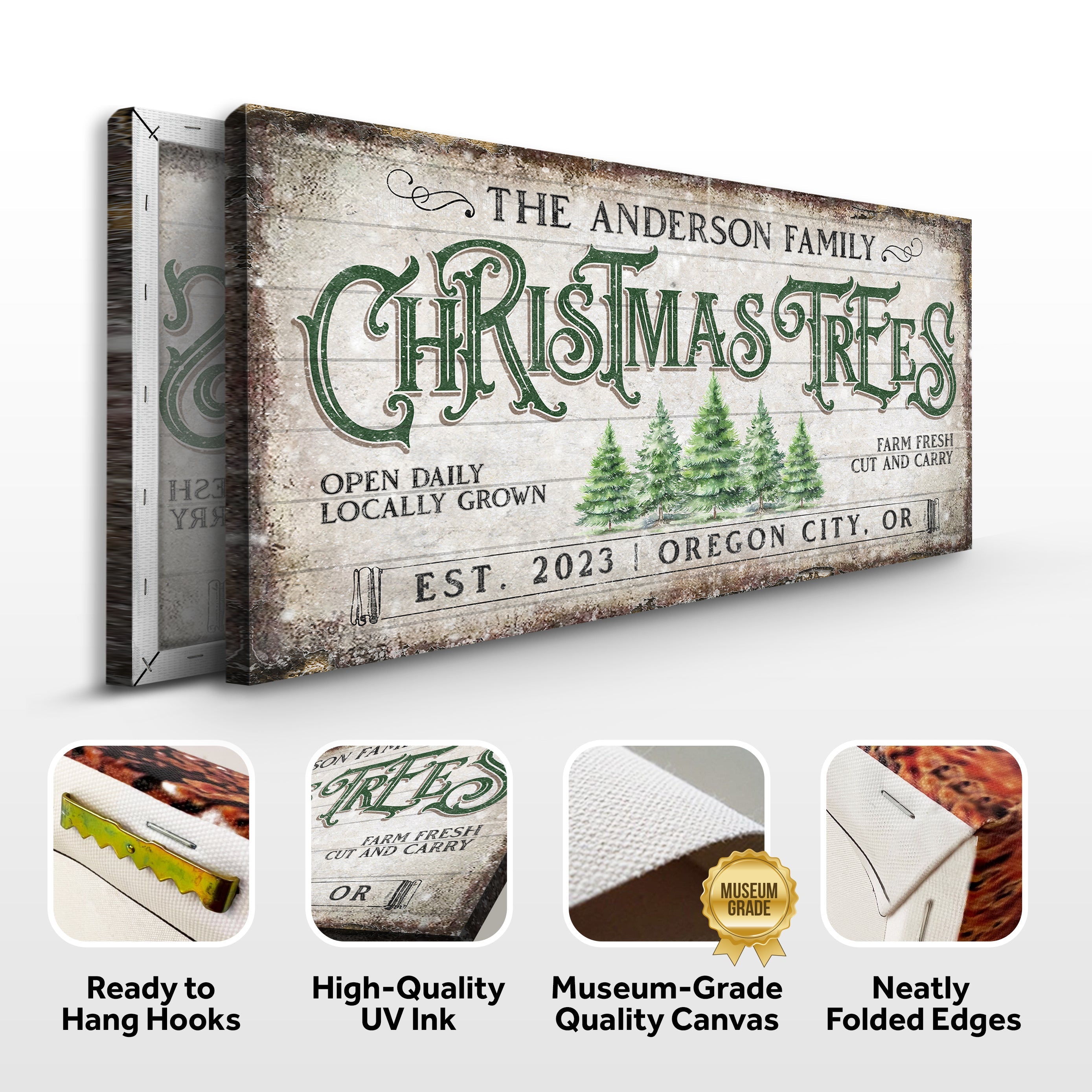 Family Christmas Tree Farm Sign IV on sale at MyriadMart