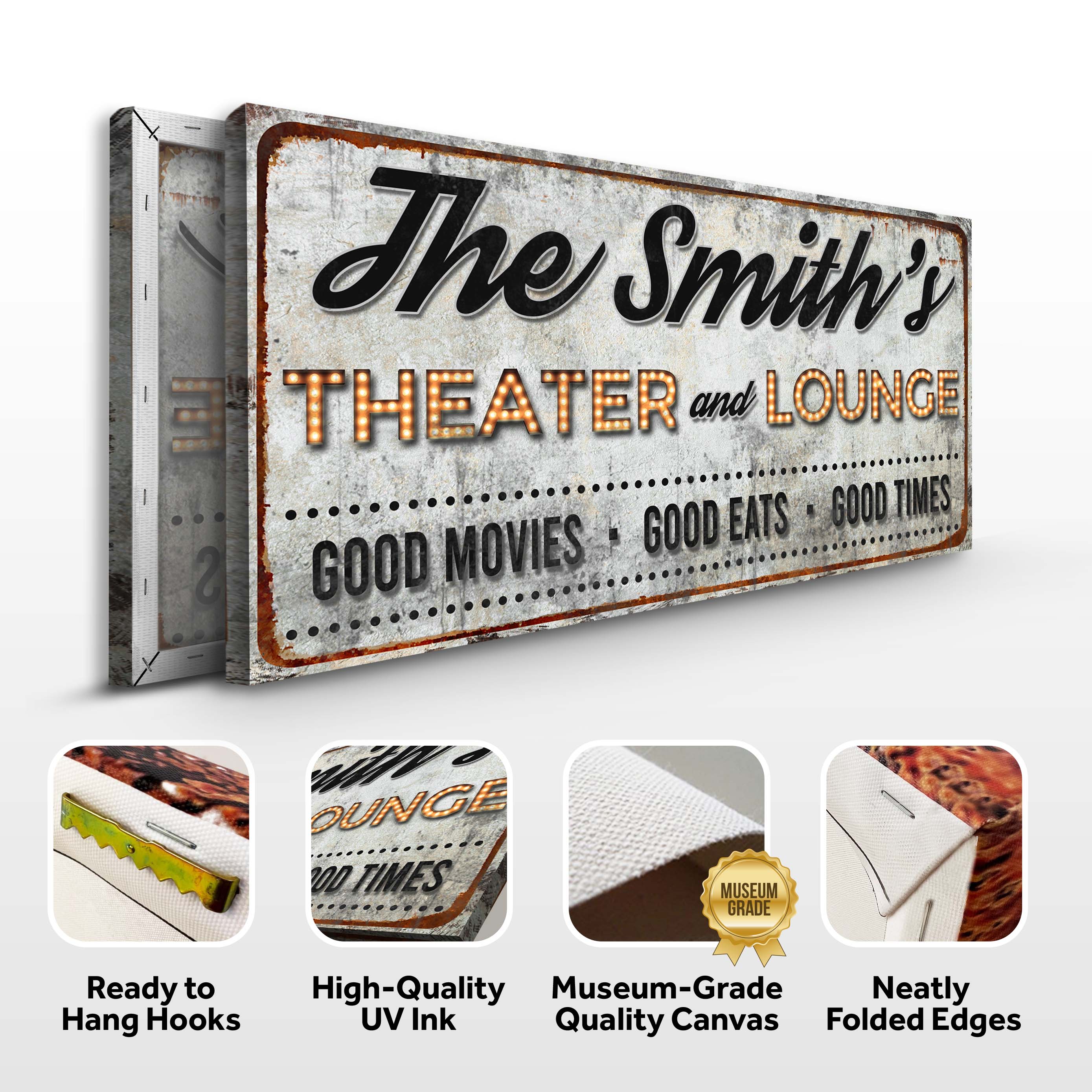 Family Theater and Lounge IV Sign on sale at MyriadMart