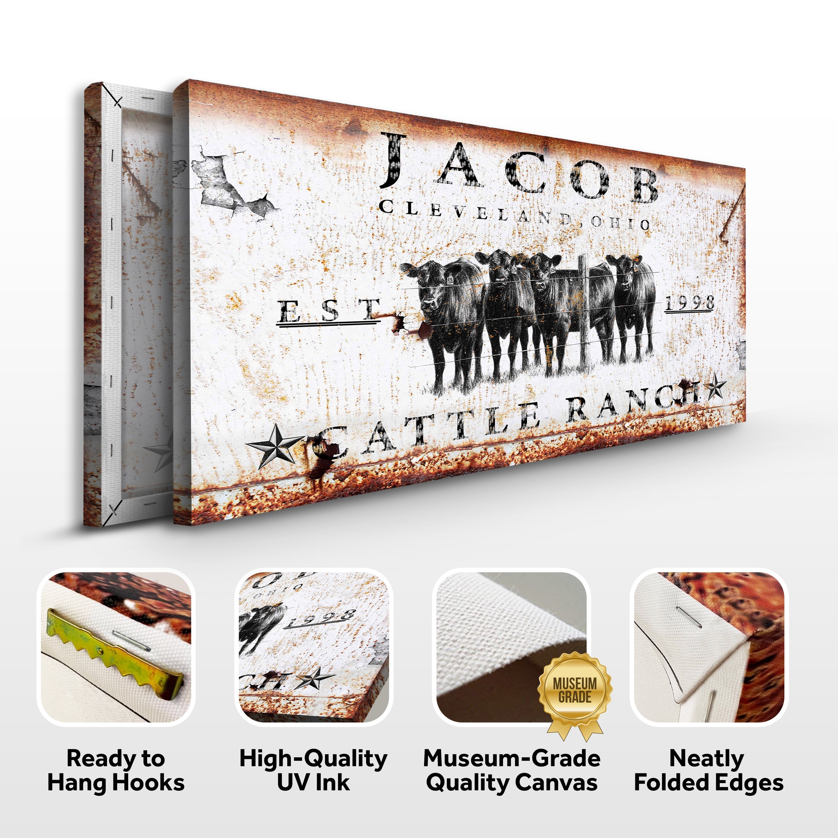 Cattle Ranch Sign IV Free Shipping on sale at MyriadMart