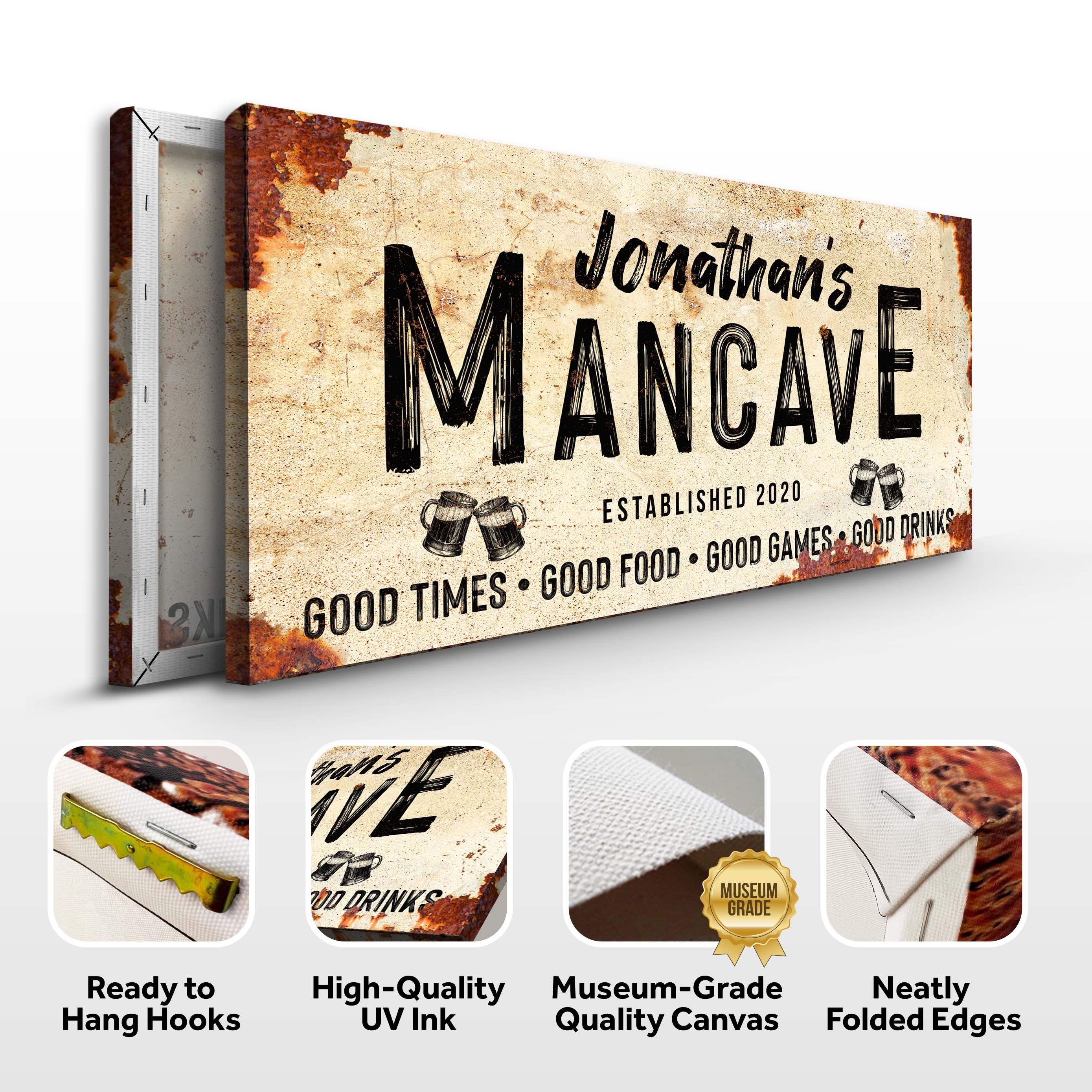 Good Times Man Cave Sign - LP1 on sale at MyriadMart