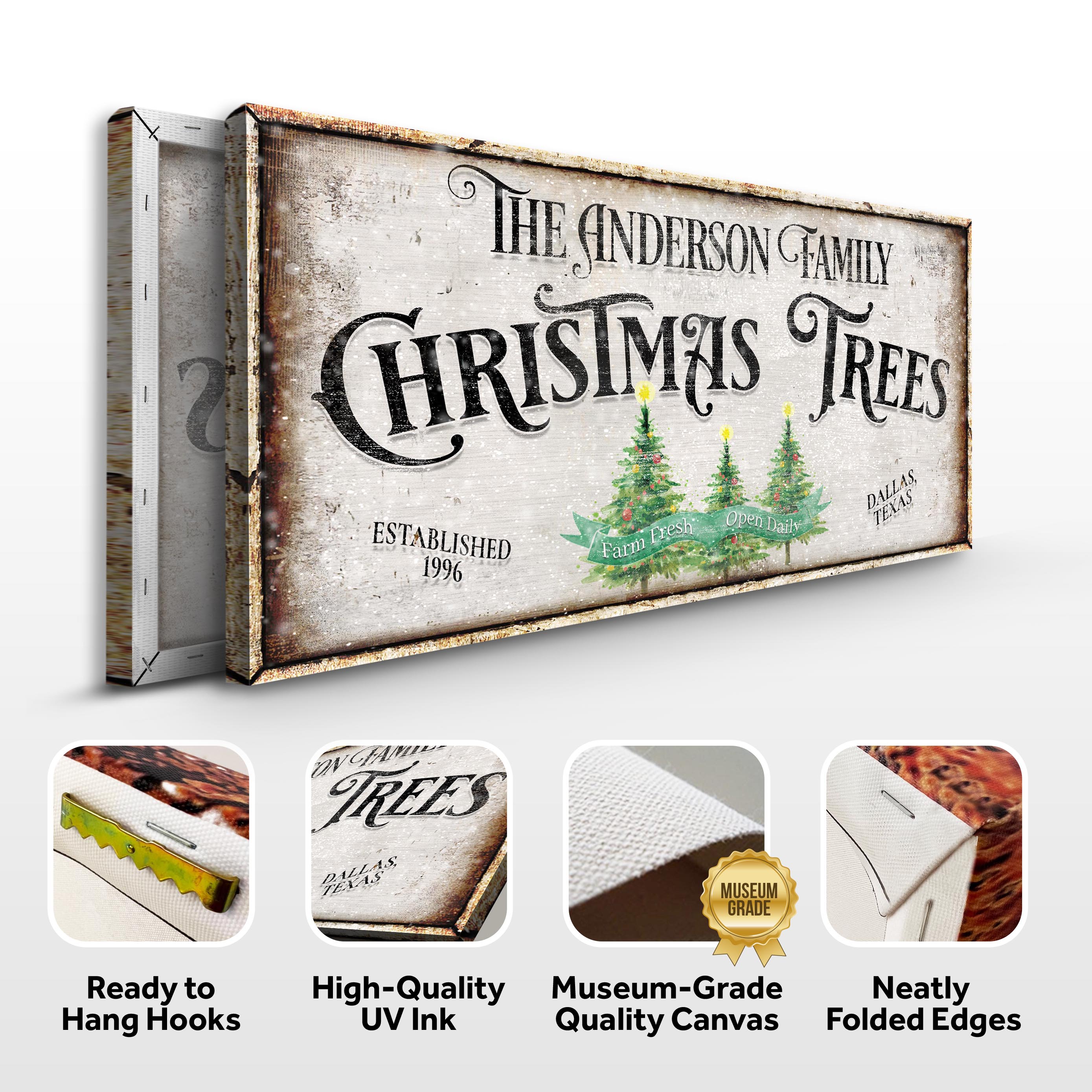 Family Christmas Tree Farm Sign III on sale at MyriadMart