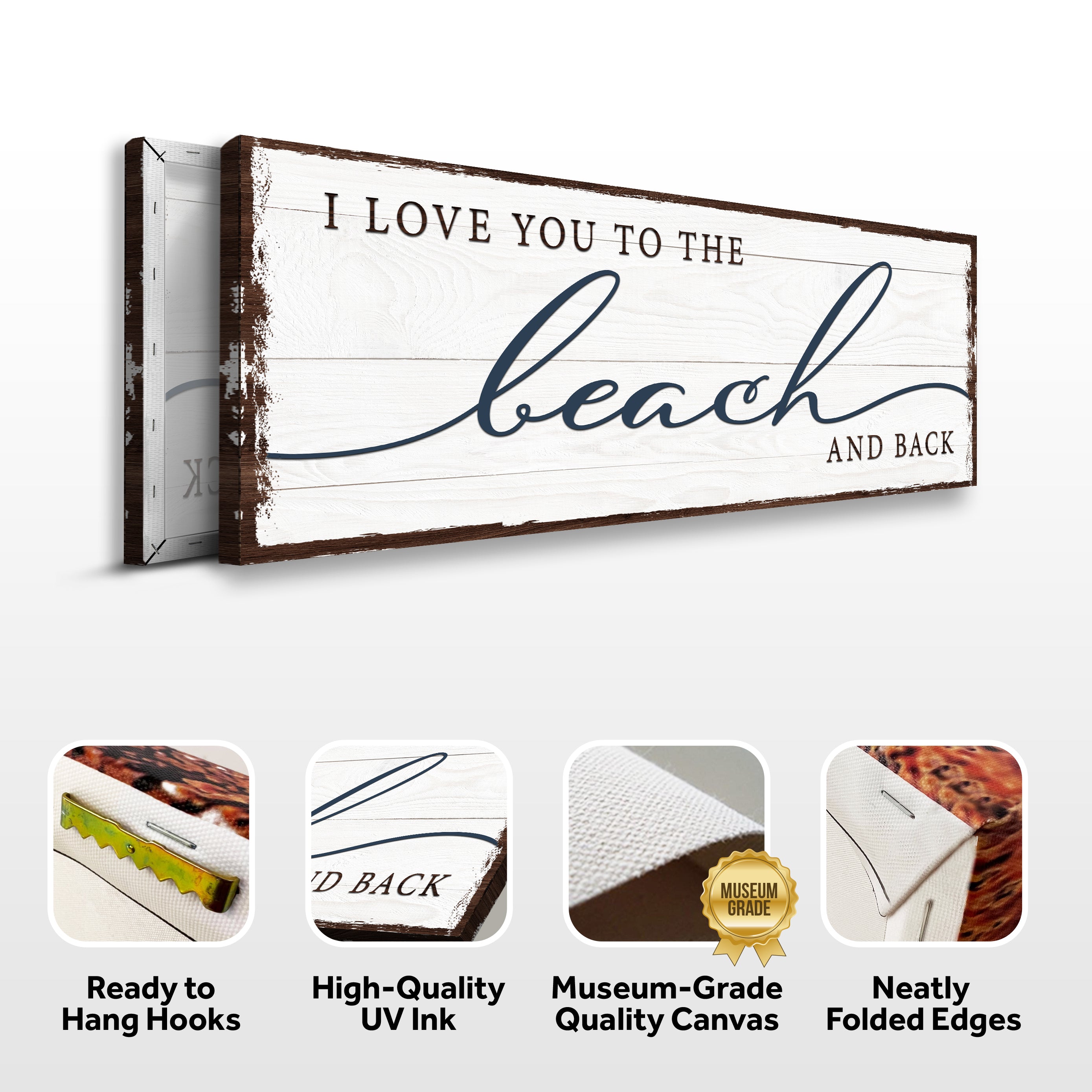 Love You To The Beach And Back Sign on sale at MyriadMart