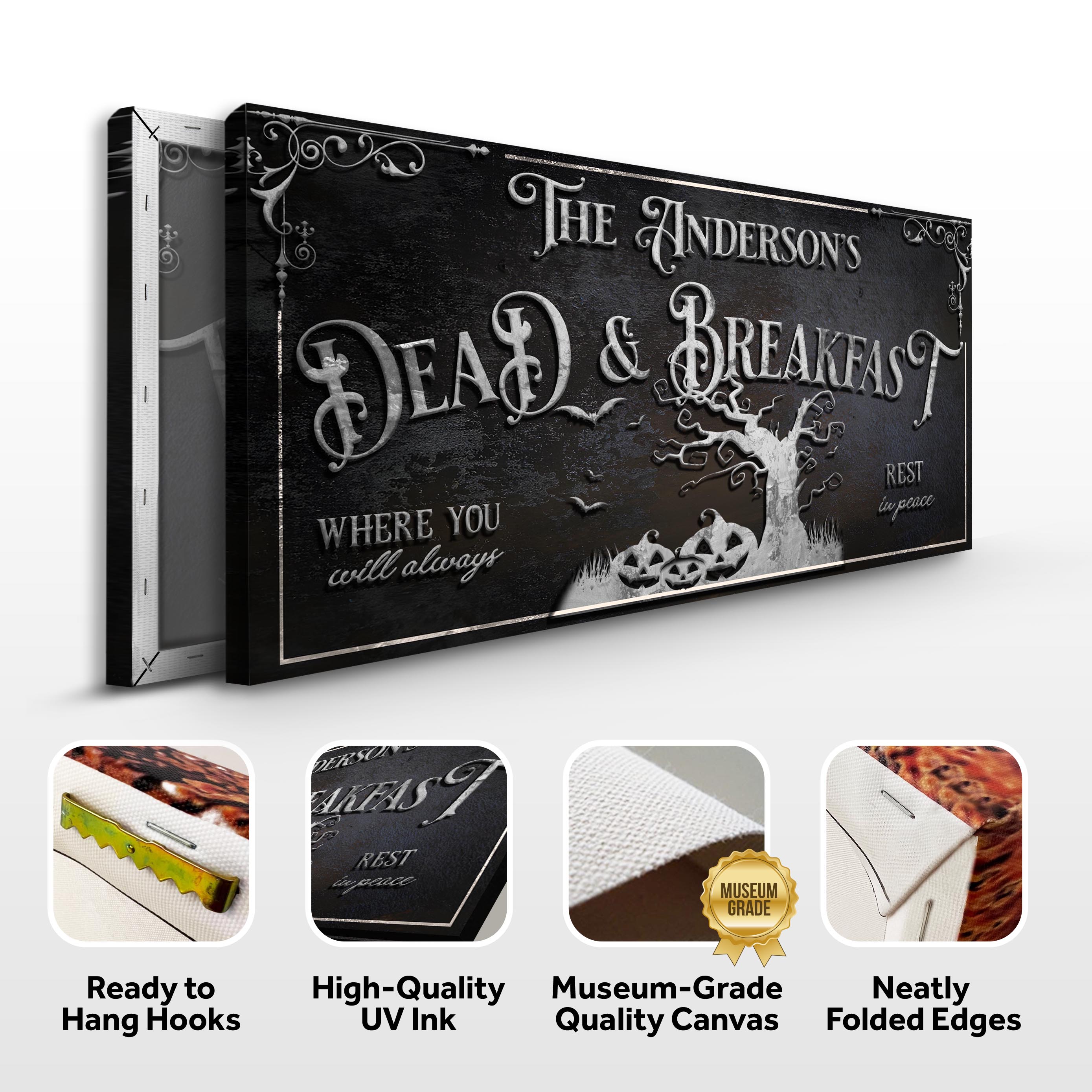 Personalized Dead & Breakfast Sign II on sale at MyriadMart