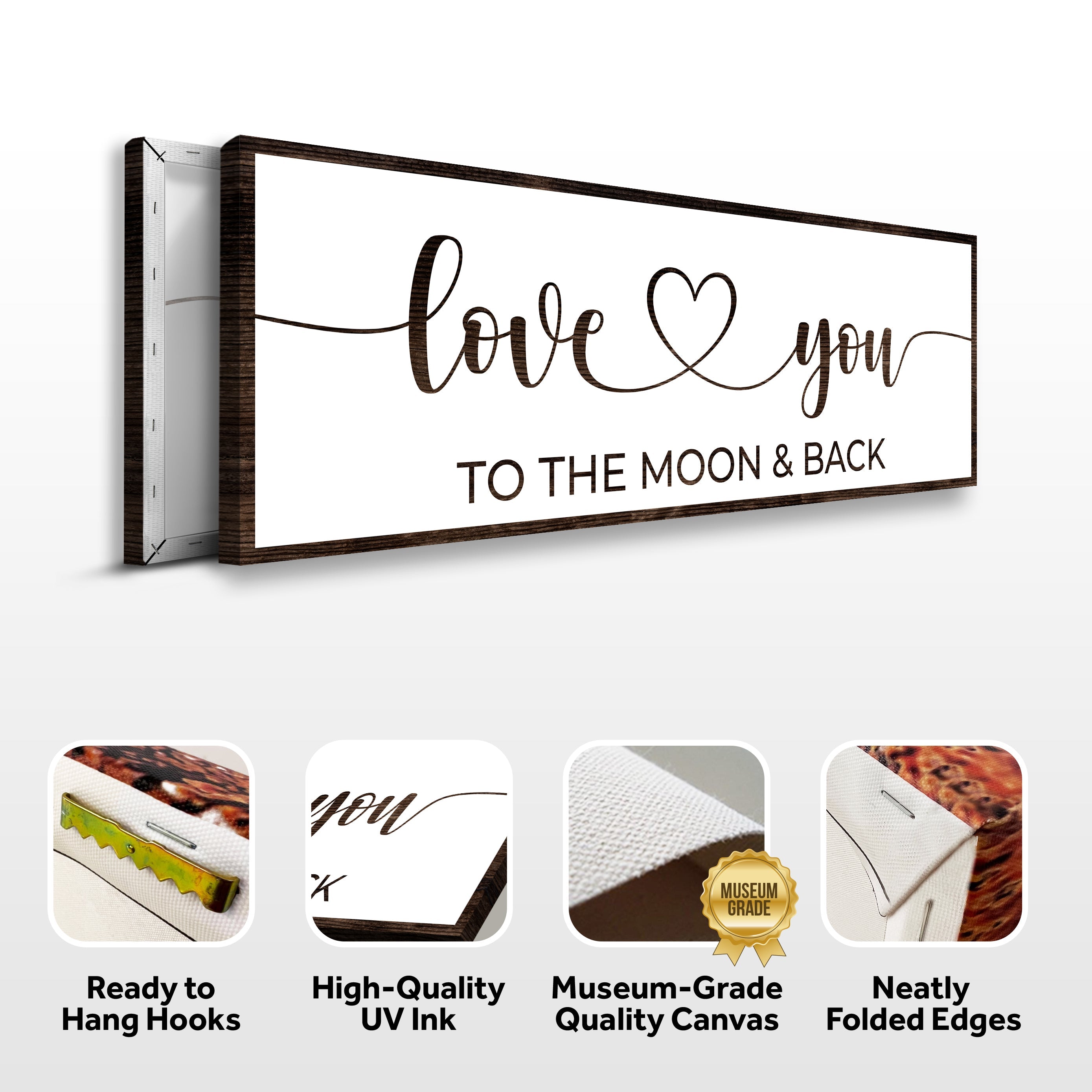 Love You To The Moon And Back Sign II on sale at MyriadMart