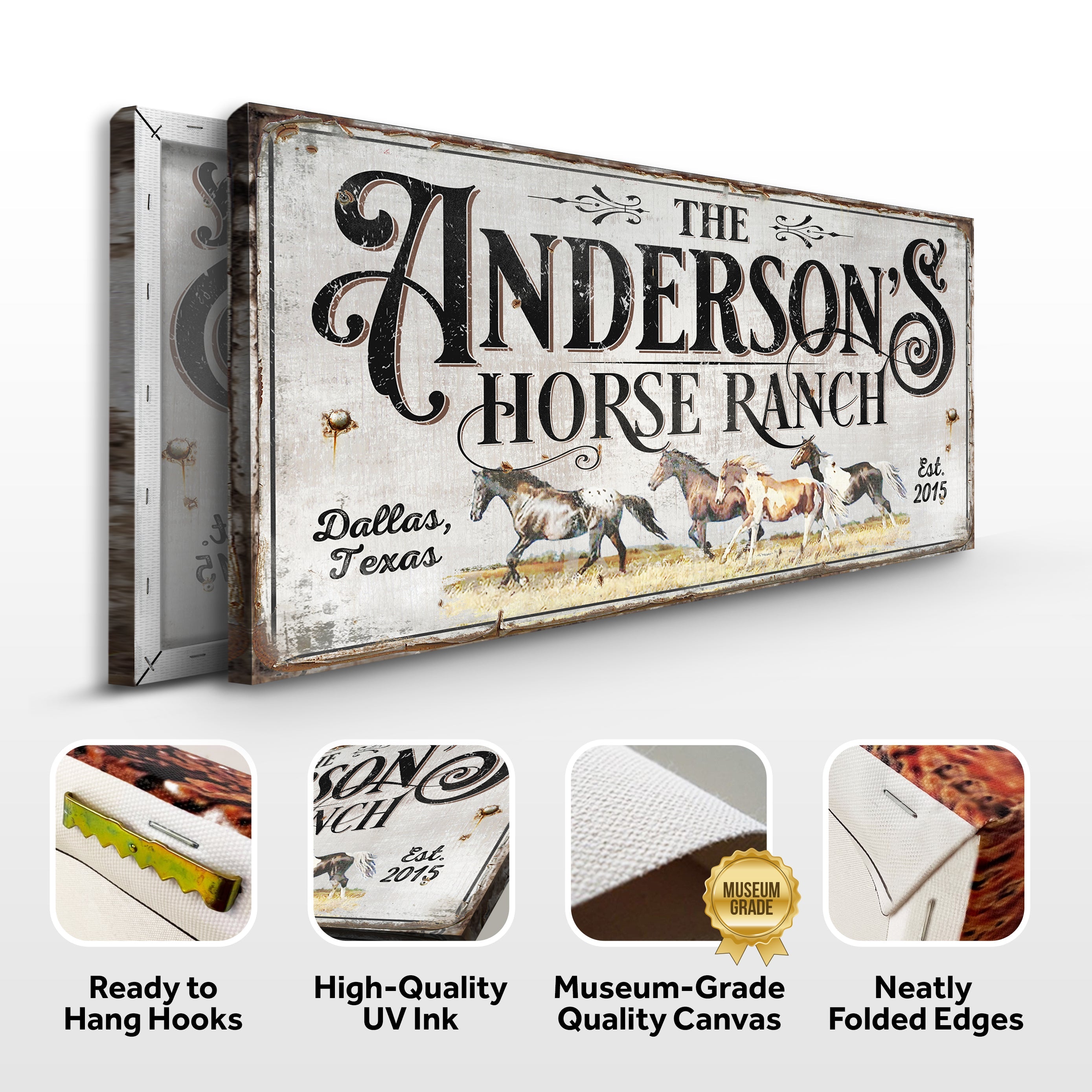 Personalized Horse Ranch Sign II on sale at MyriadMart