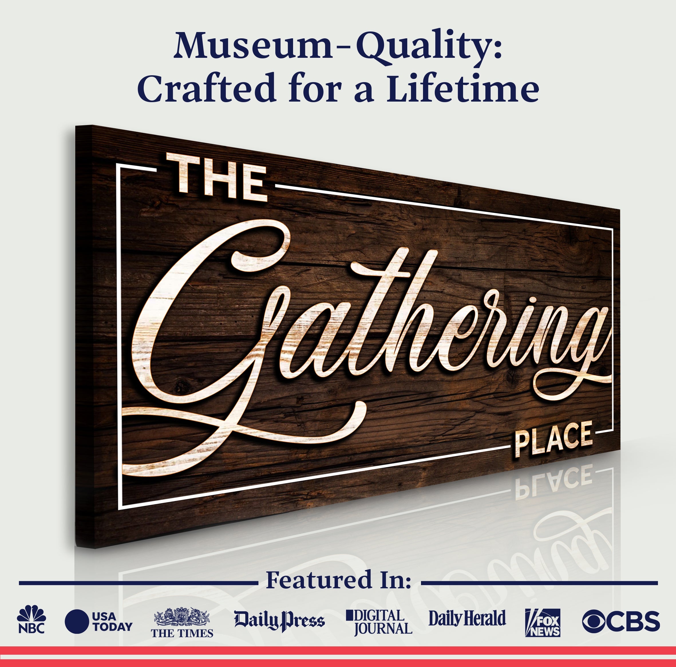 The Gathering Place Sign on sale at MyriadMart