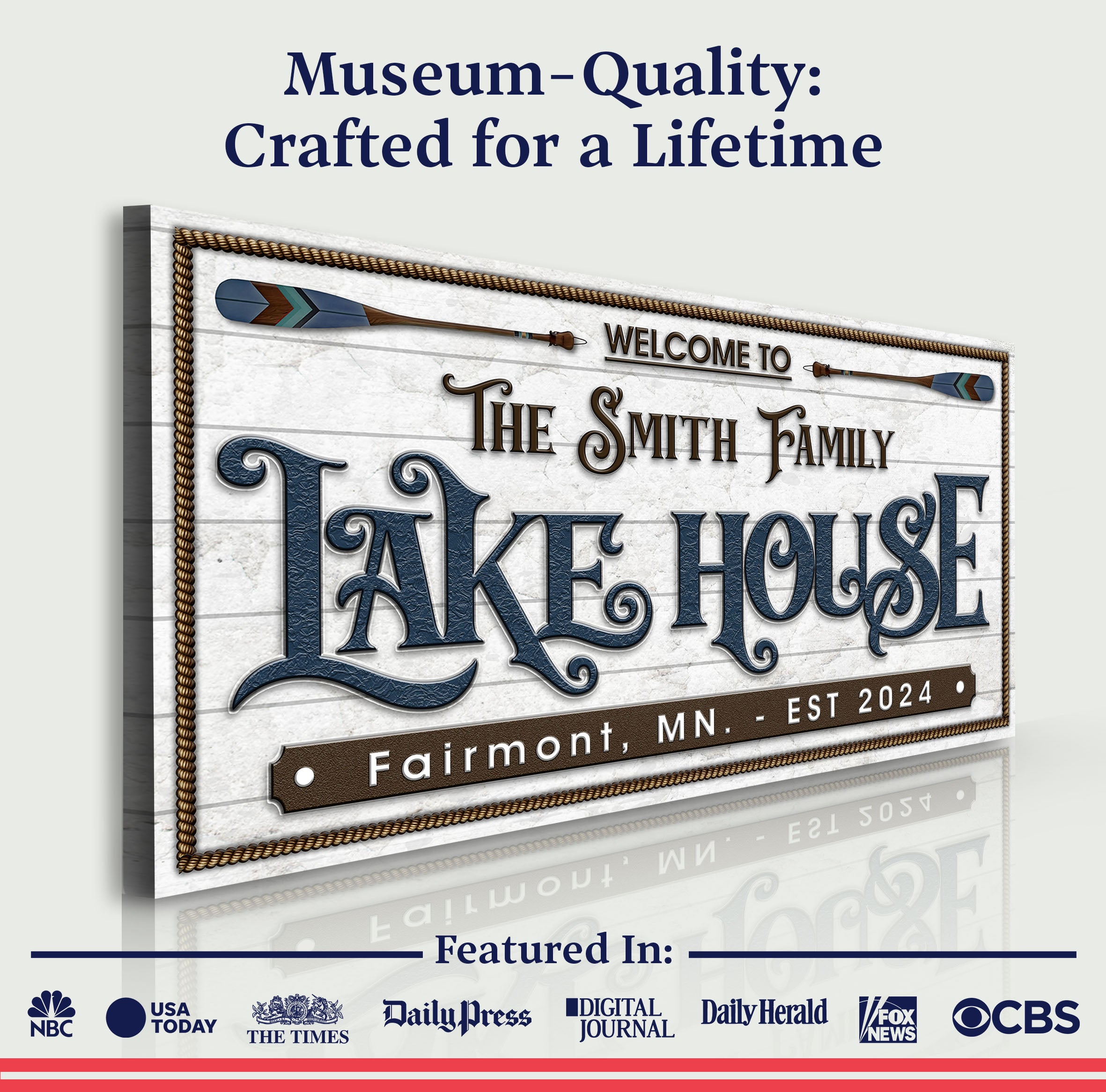 Lake House Sign XII on sale at MyriadMart