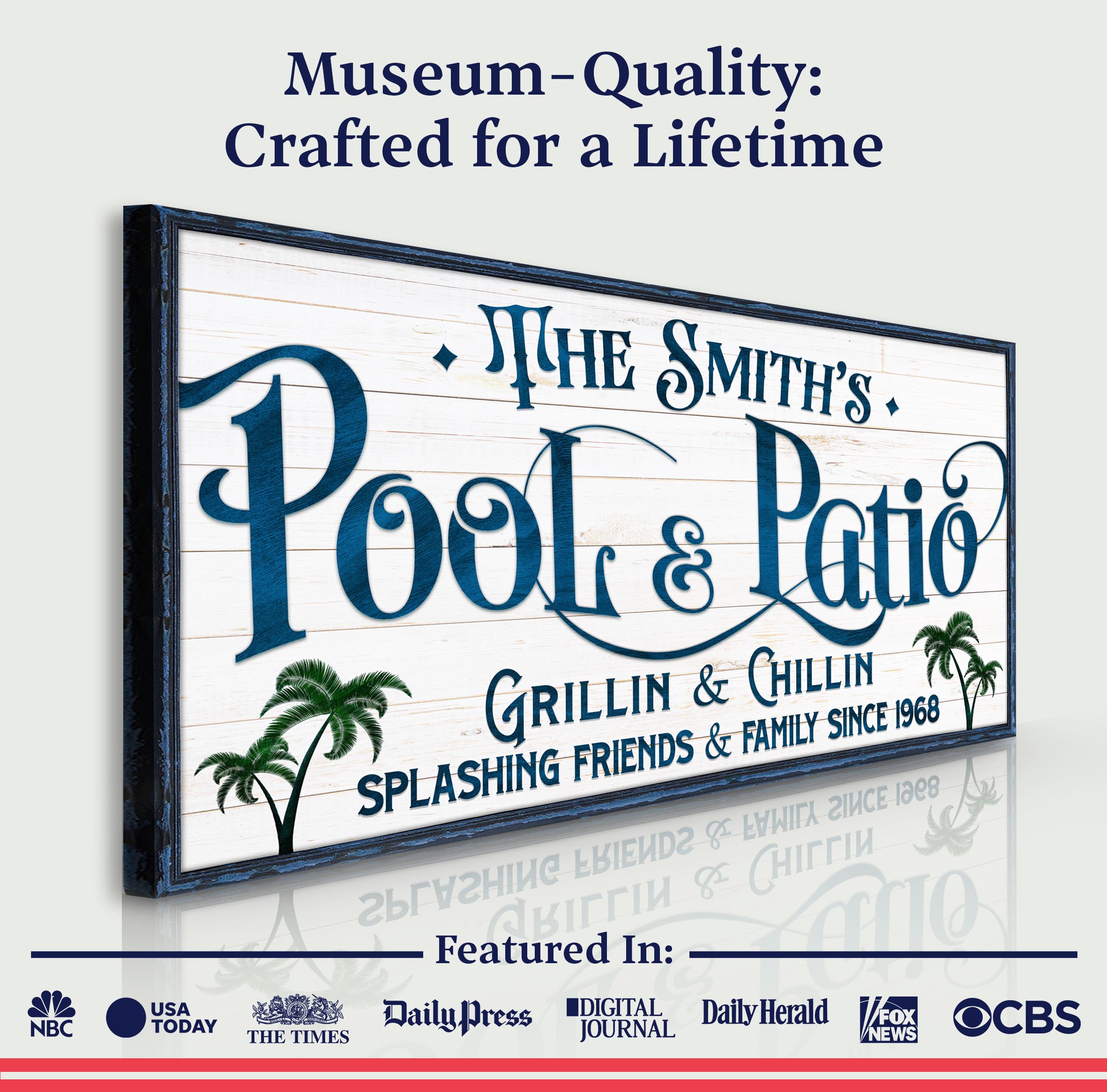 Personalized Pool Bar Sign II on sale at MyriadMart