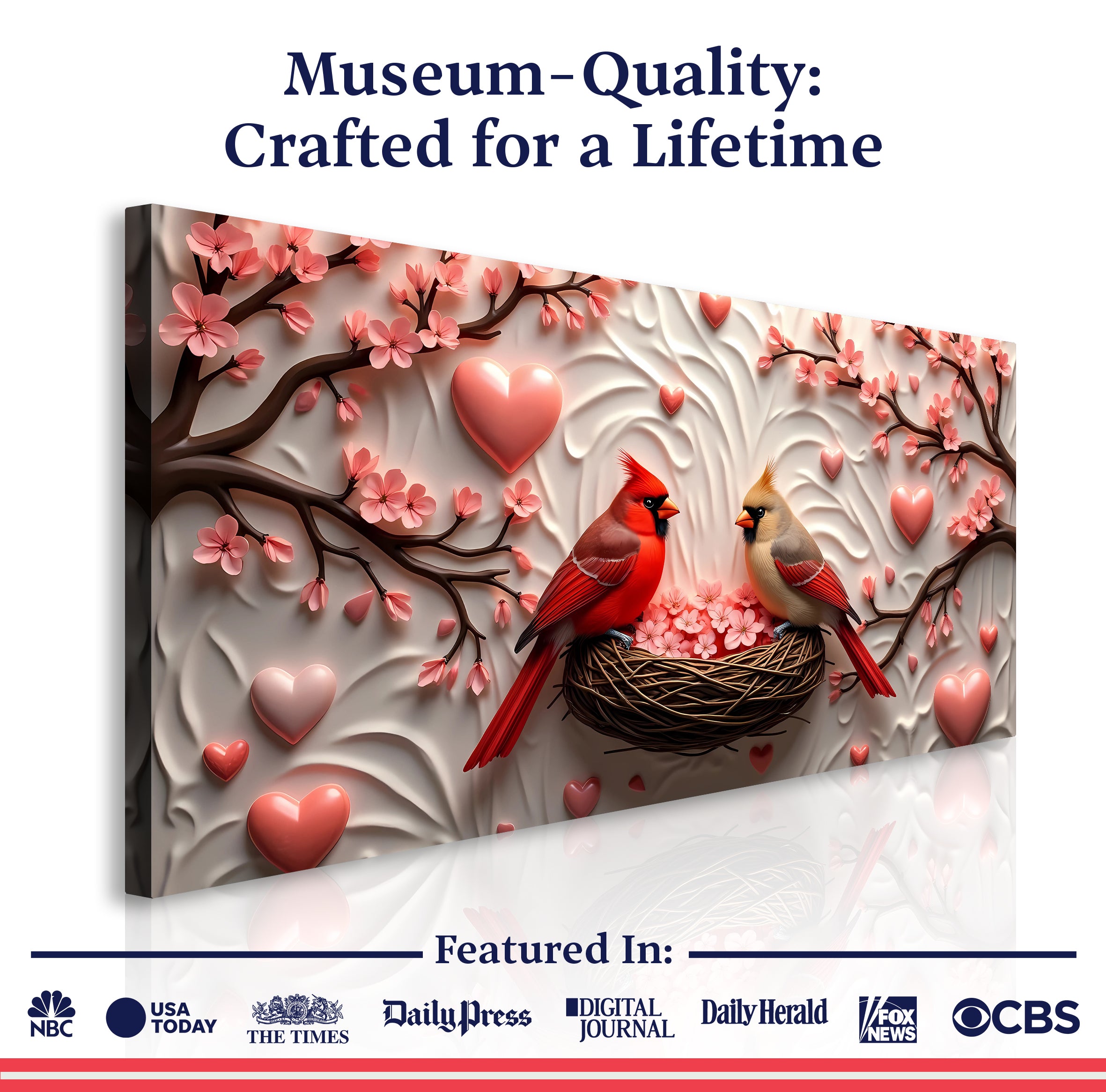 3D Cardinals Wall Art IV on sale at MyriadMart