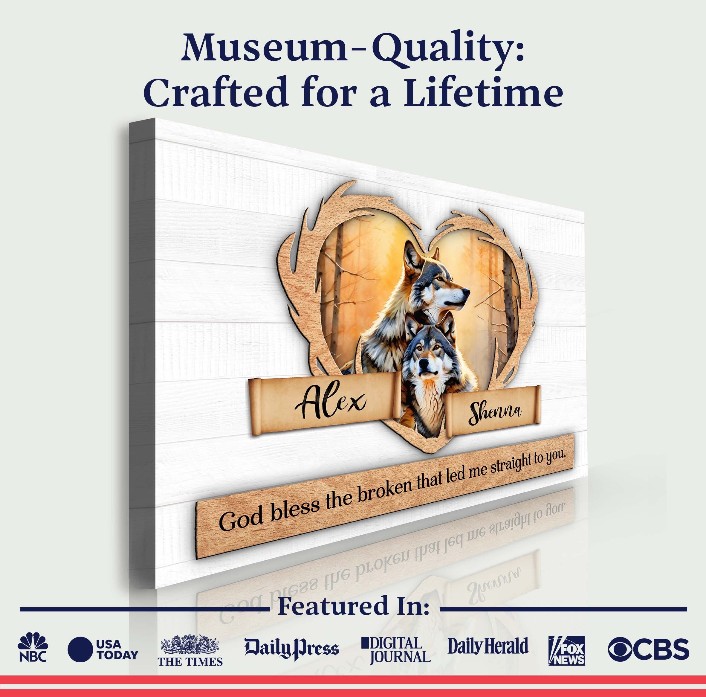 Couple Wolves Sign IV on sale at MyriadMart