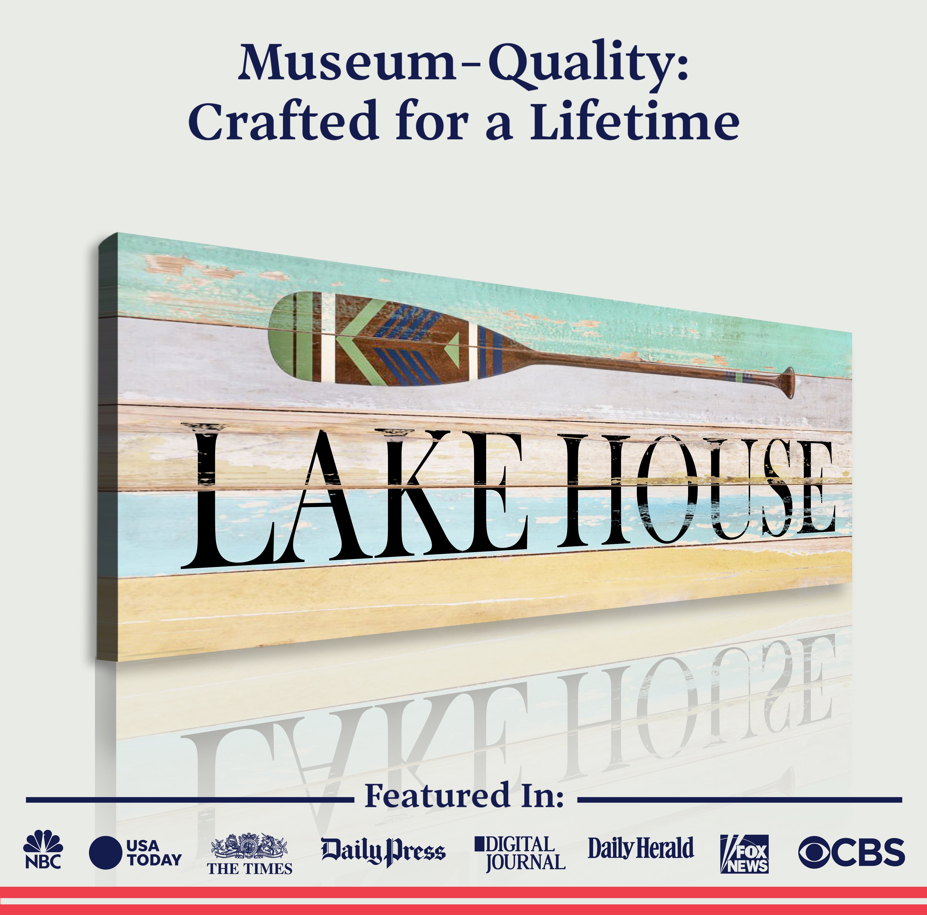 Lake House Coastal Sign on sale at MyriadMart