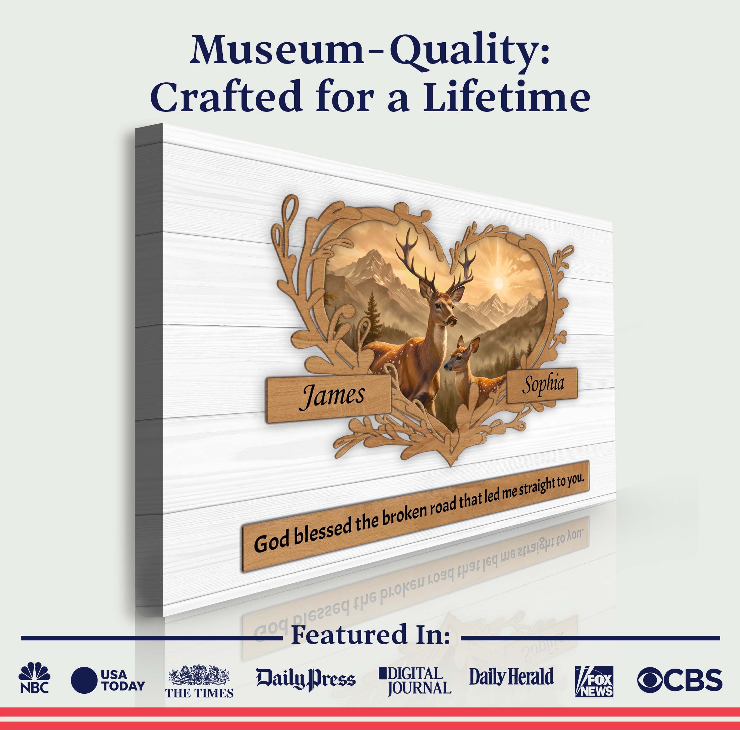 Couple Deer Sign III on sale at MyriadMart