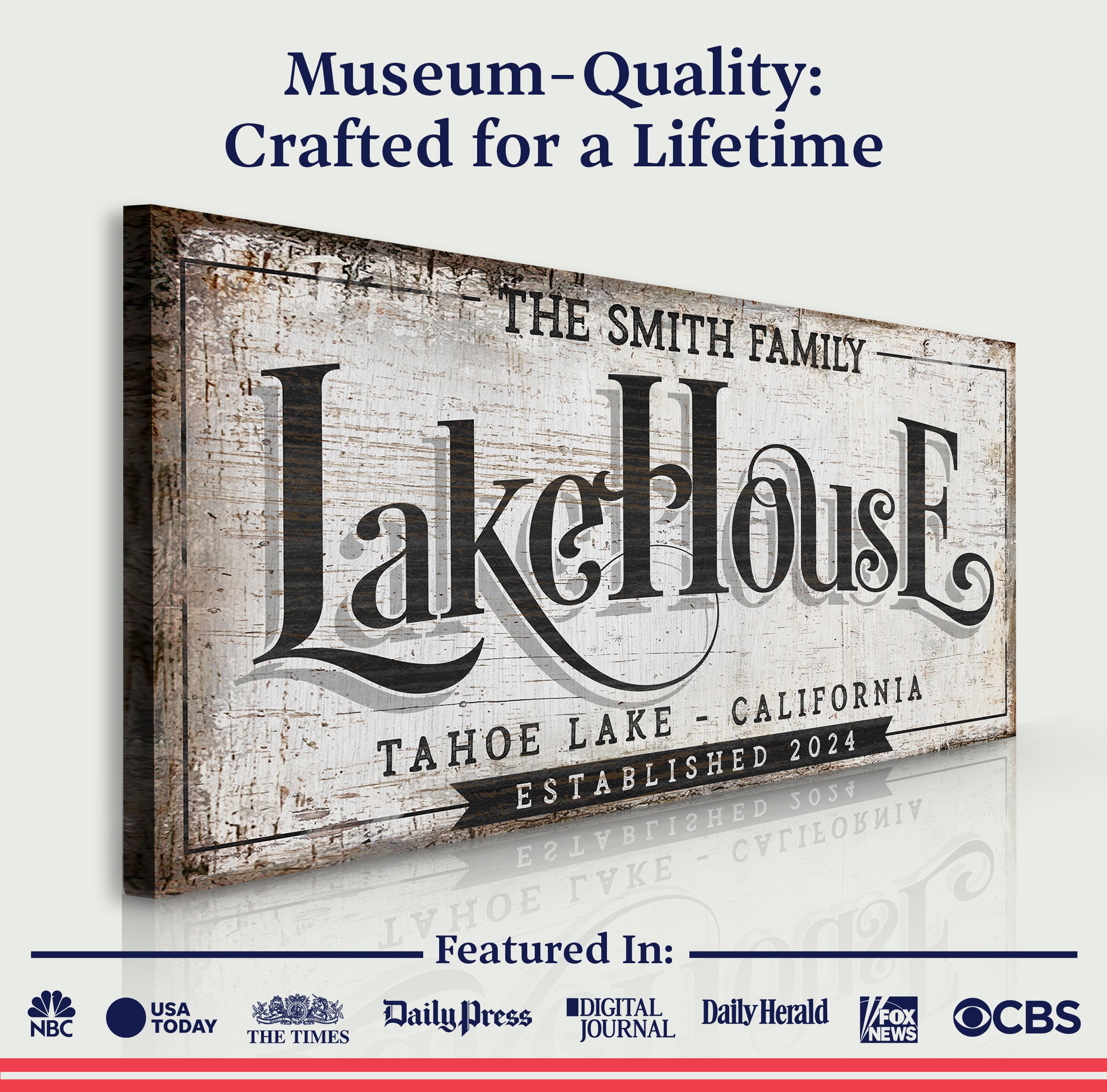 Lake House Sign XI on sale at MyriadMart