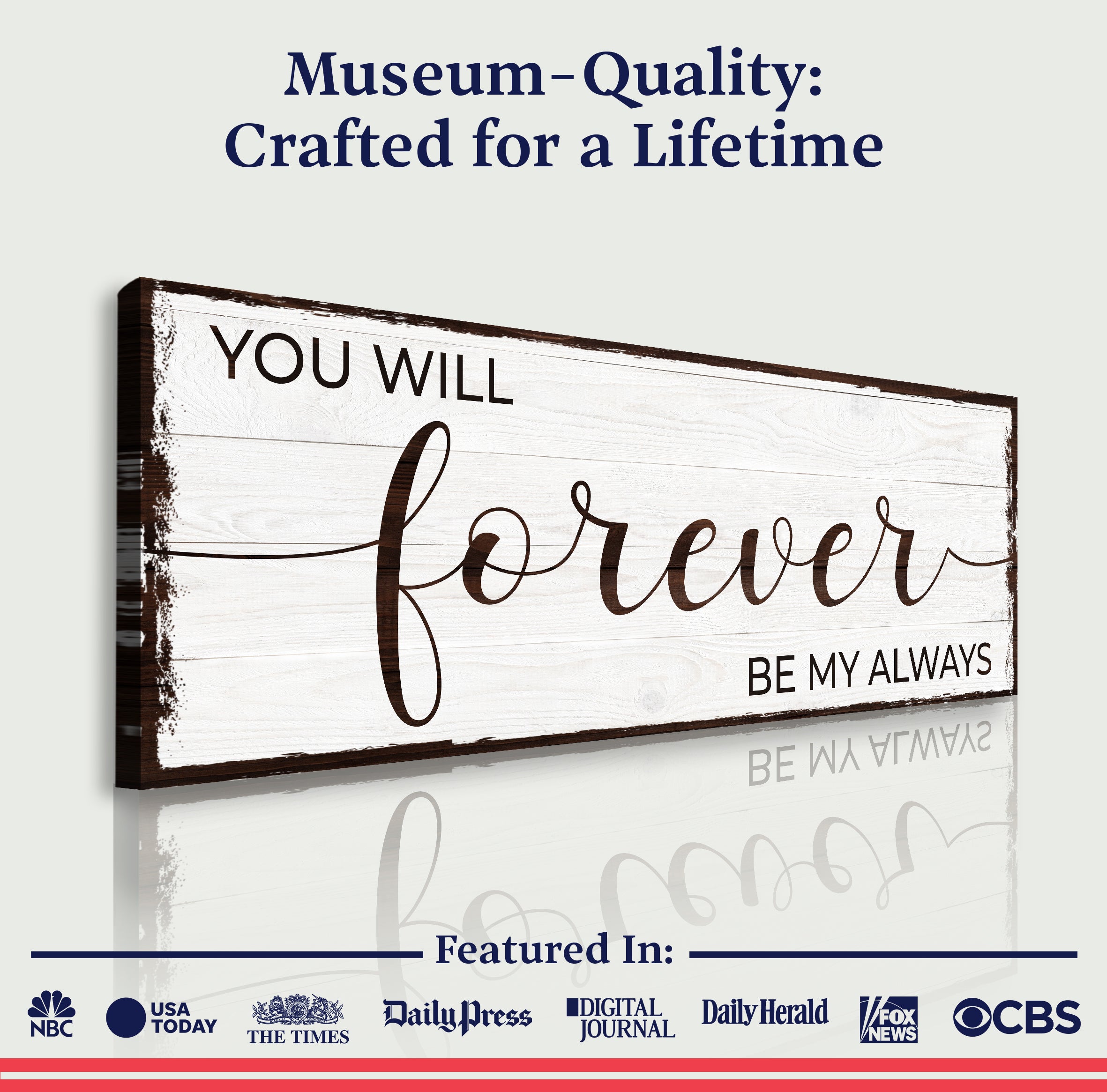 Forever Be My Always Sign II on sale at MyriadMart