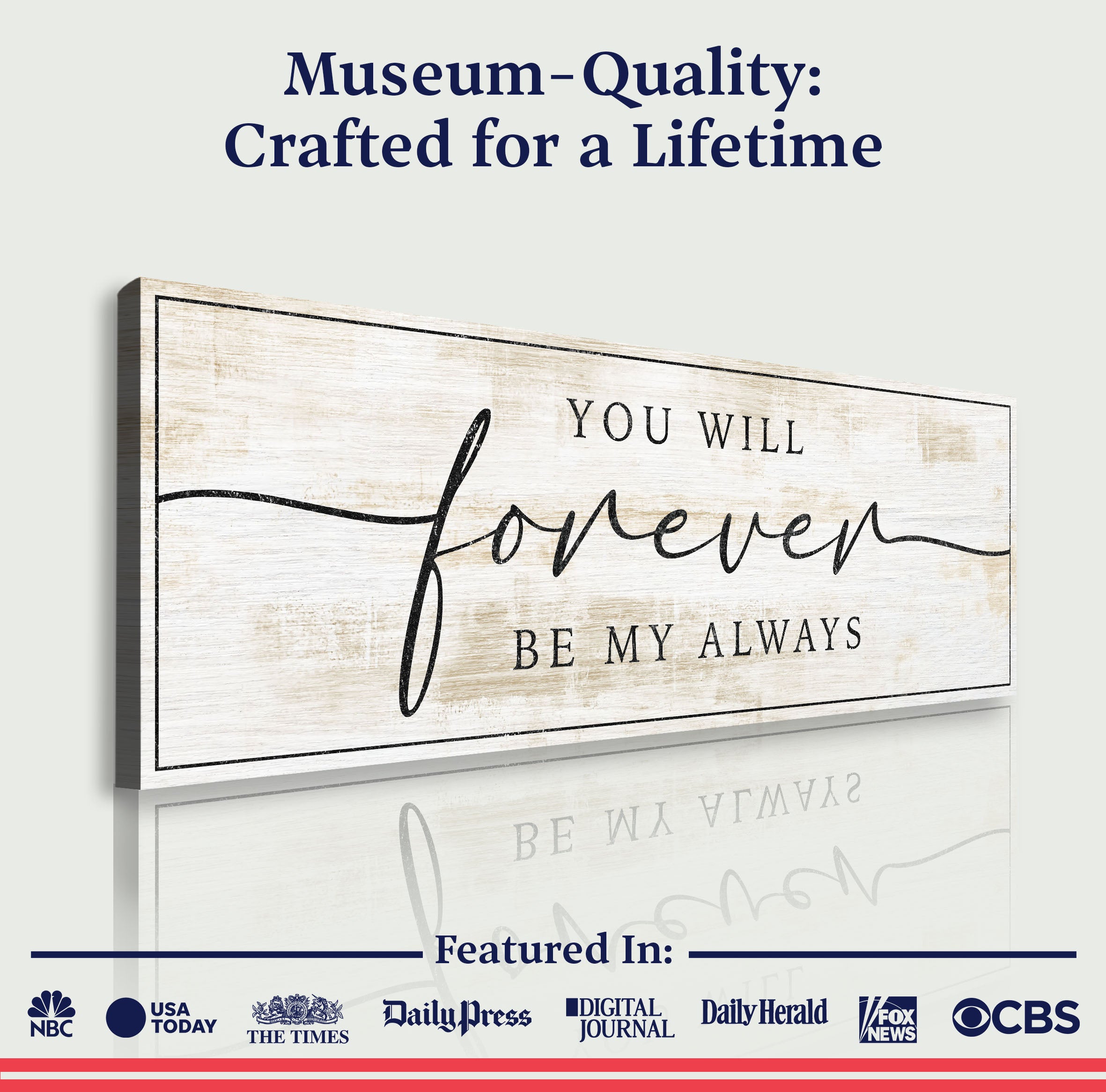 Forever Be My Always Sign III on sale at MyriadMart