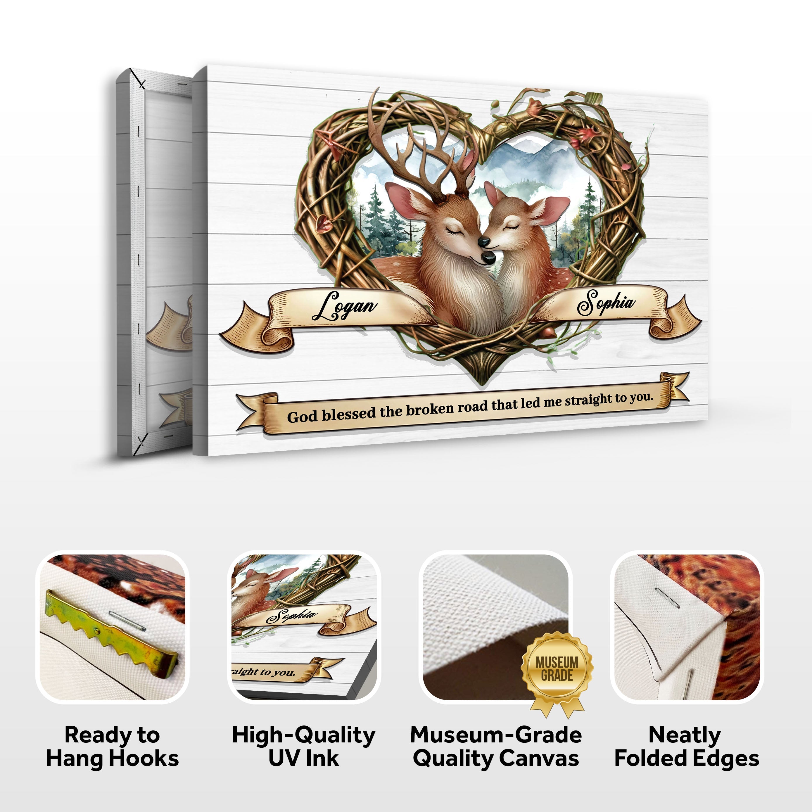 Couple Deer Sign IV on sale at MyriadMart