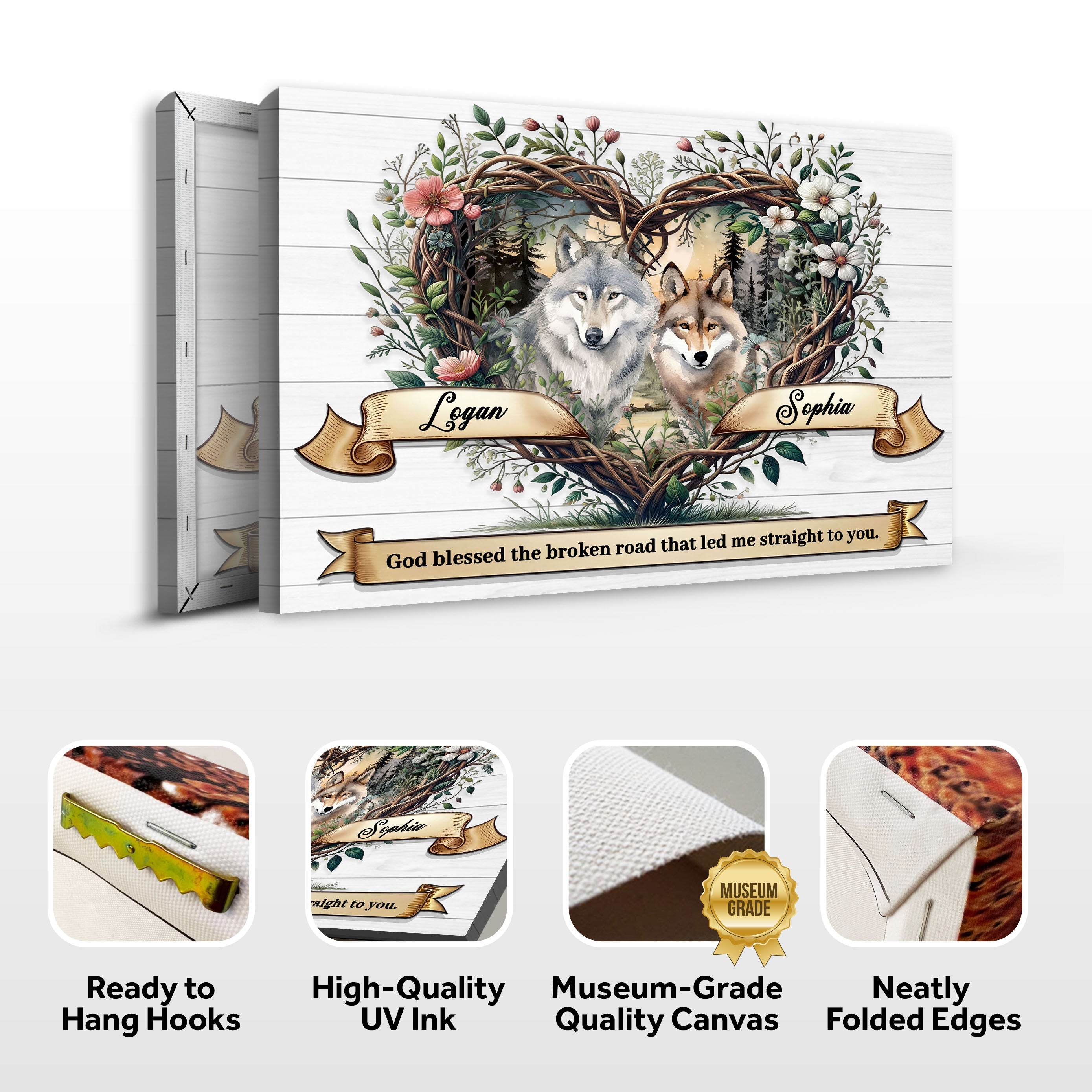 Couple Wolves Sign on sale at MyriadMart