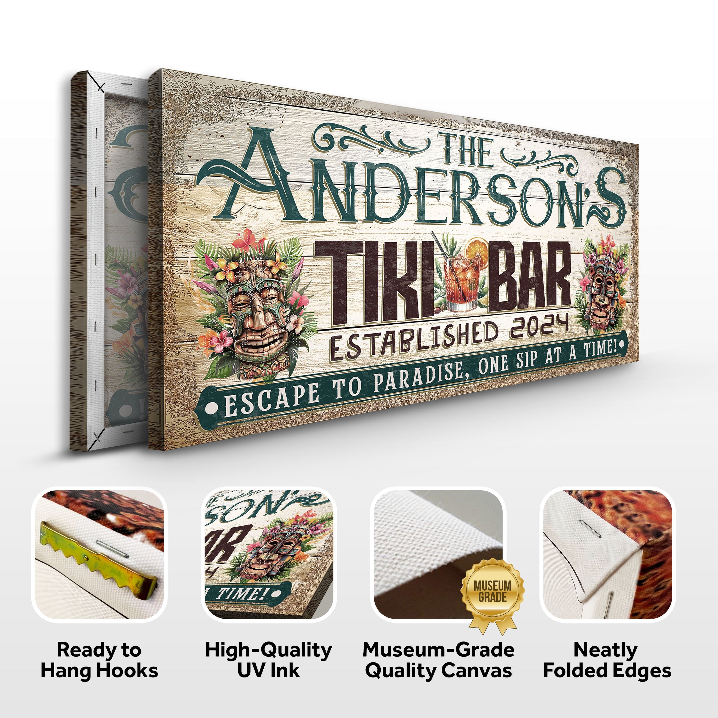 Personalized Tiki Bar Sign III on sale at MyriadMart