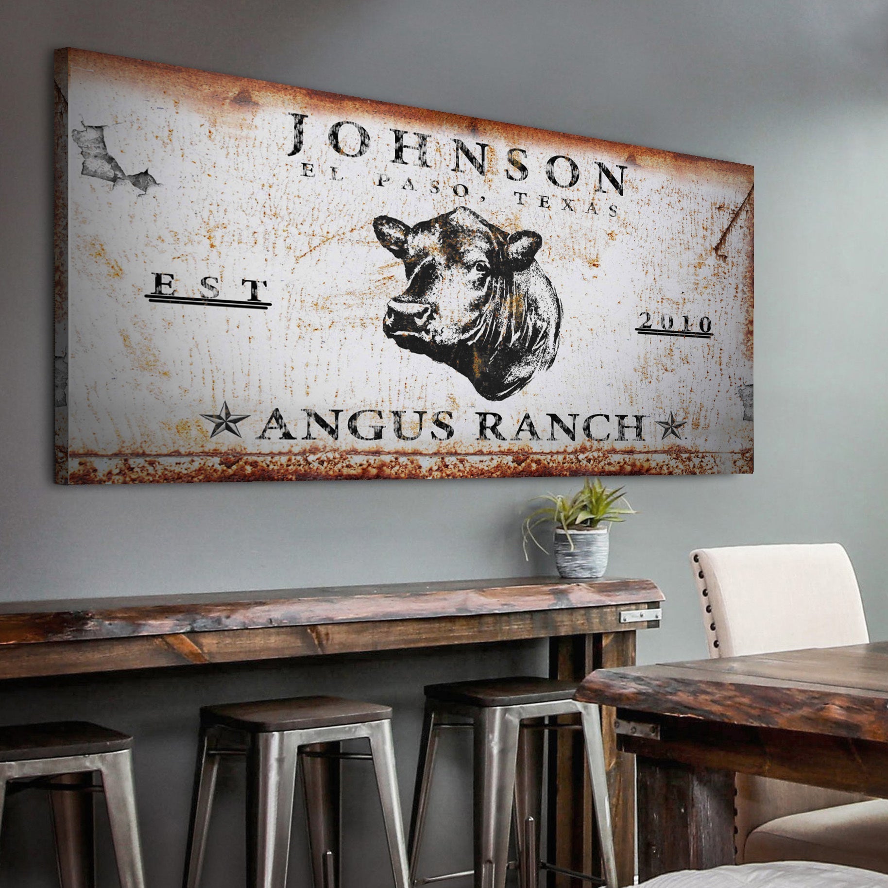 Angus Ranch Sign III on sale at MyriadMart