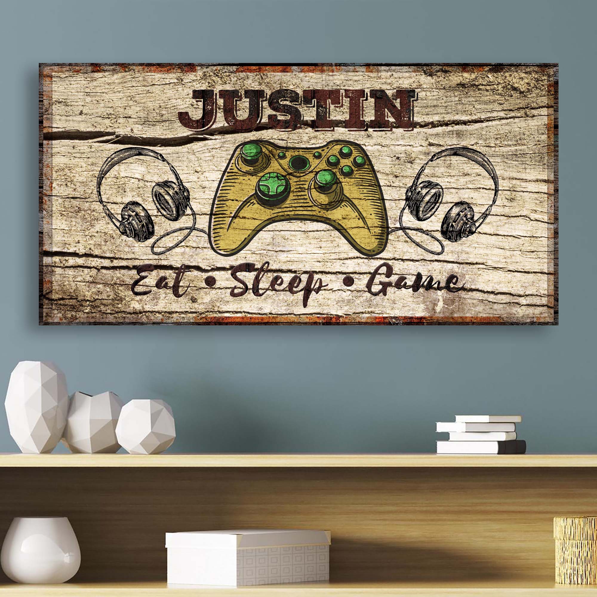 Eat Sleep Game Sign on sale at MyriadMart